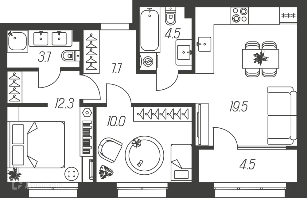 Фото квартиры в ЖК "Михеева Парк"