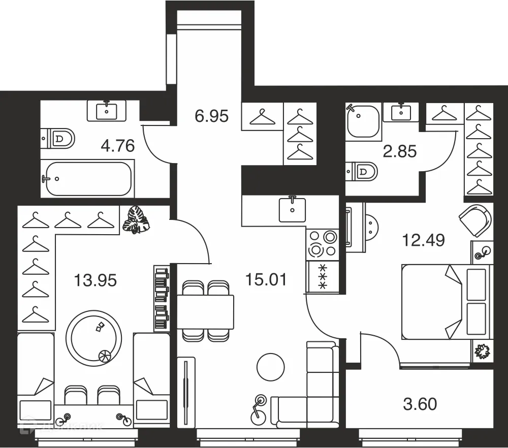 Фото квартиры в ЖК Парк Патриот-2
