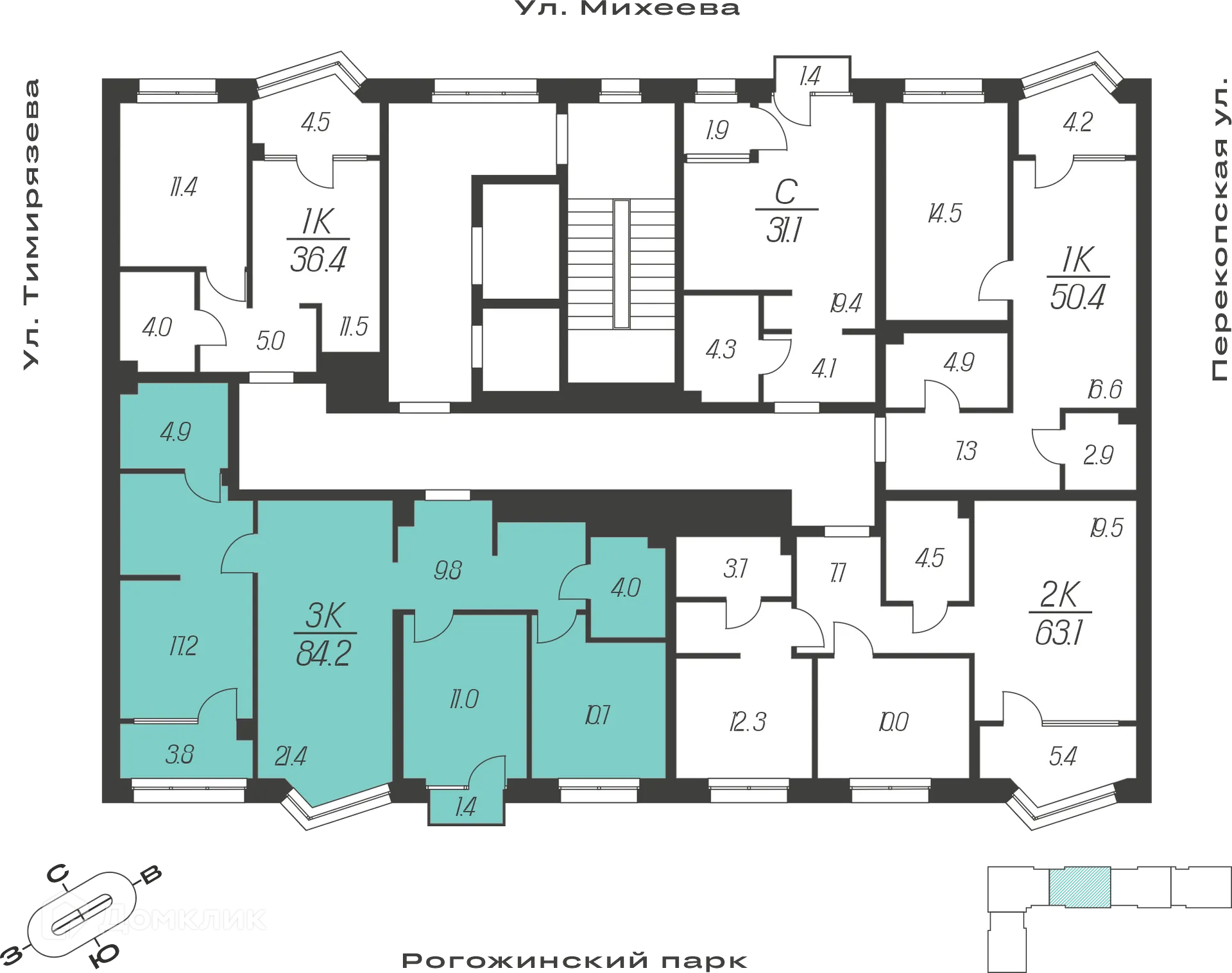 Фото квартиры в ЖК "Михеева Парк"