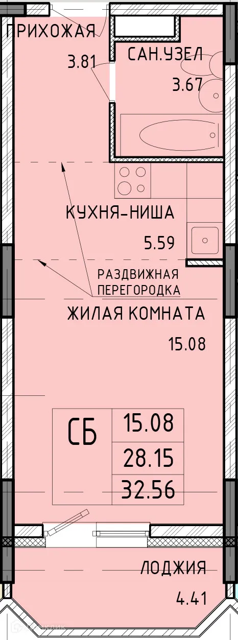 Фото квартиры в ЖК Первый Юго-Восточный Микрорайон