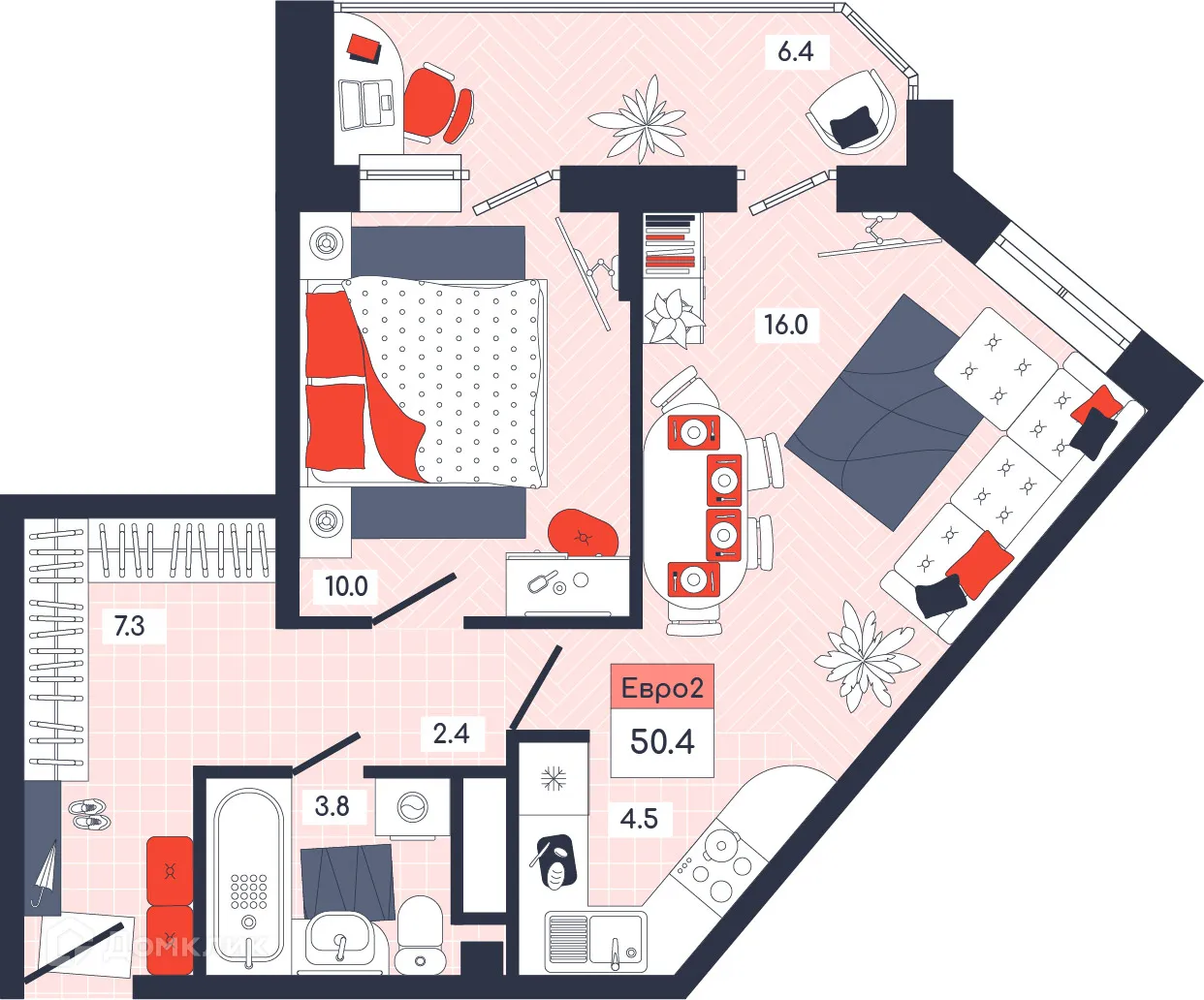 Фото квартиры в ЖК Первый Юго-Восточный Микрорайон
