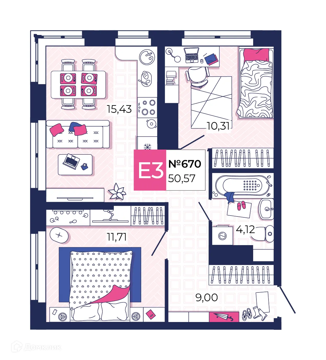 Фото квартиры в ЖК По любви