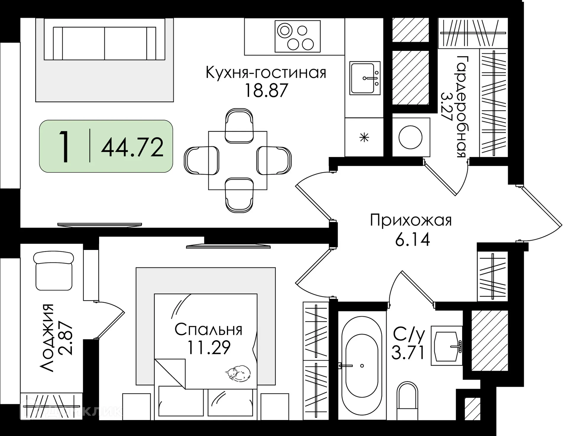 Фото квартиры в ЖК ТОР