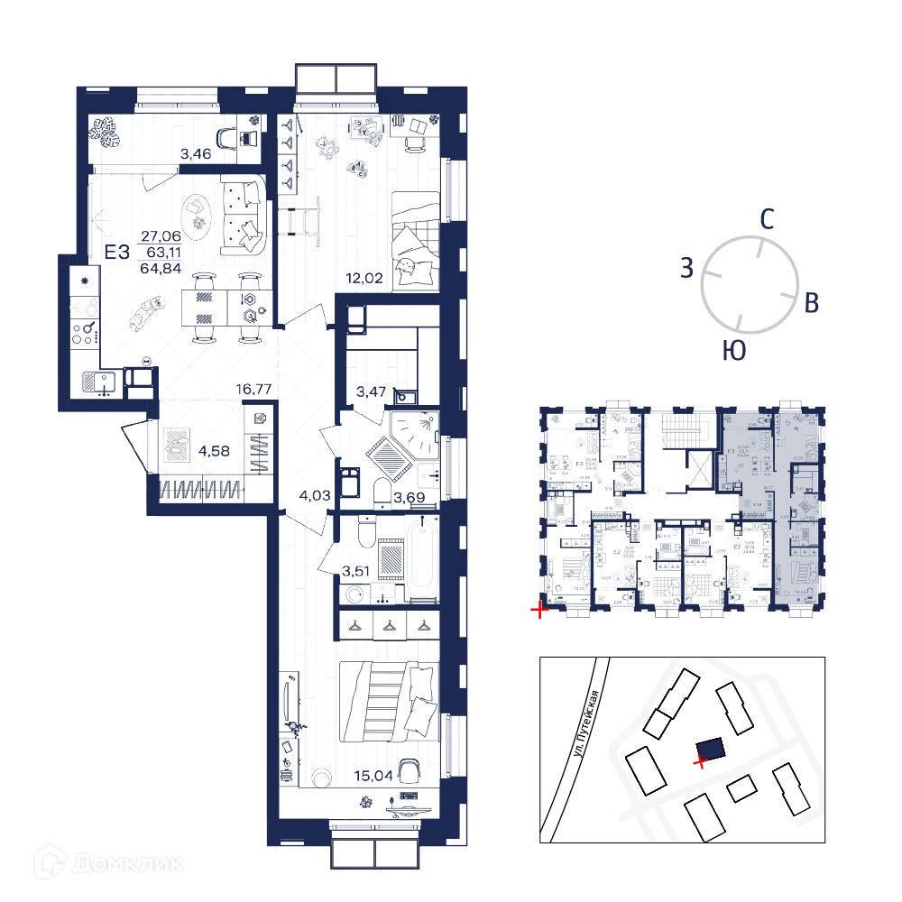 Фото квартиры в ЖК Гармония