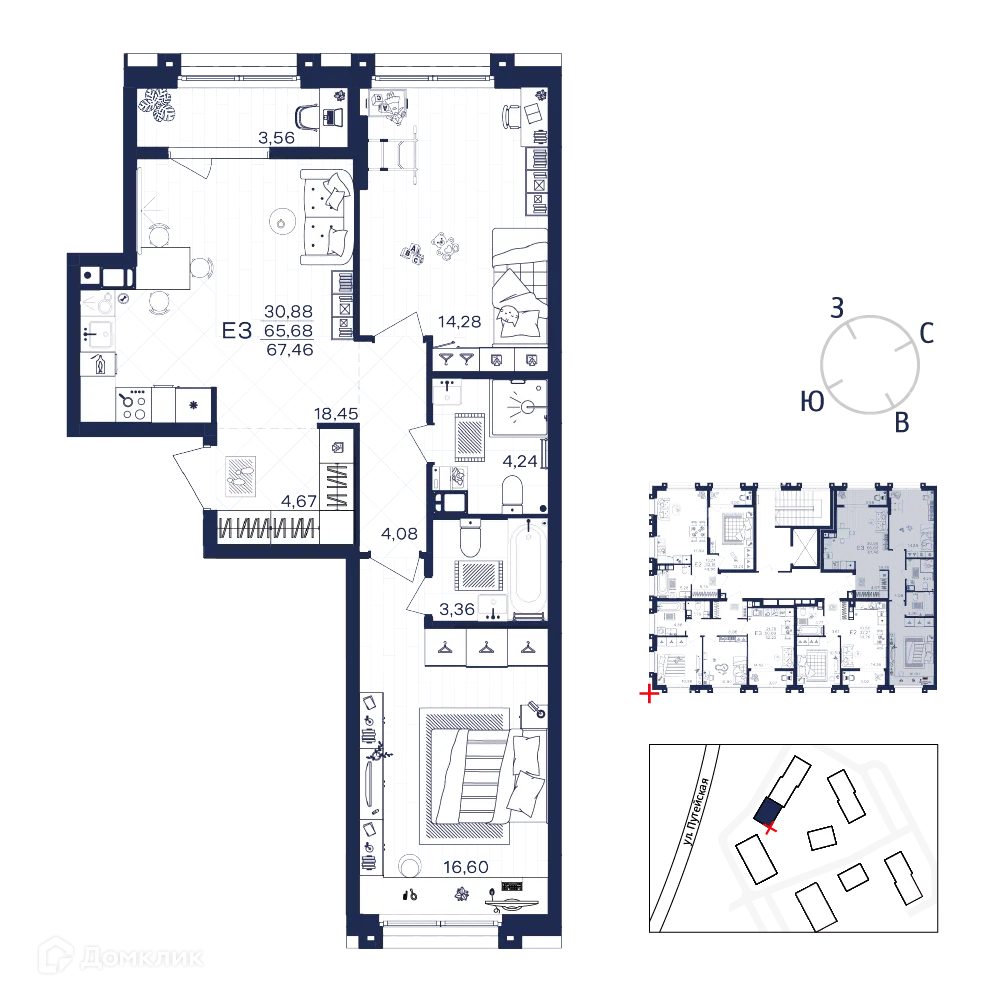 Фото квартиры в ЖК Гармония