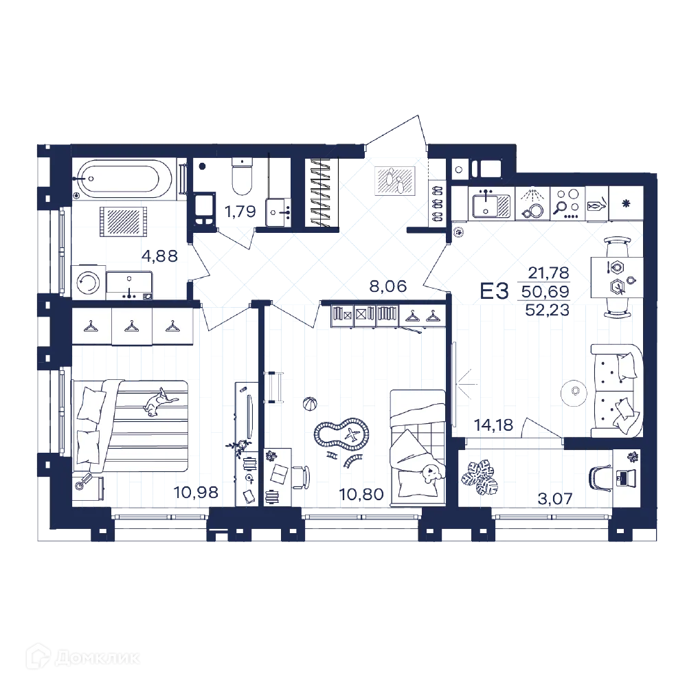 Фото квартиры в ЖК Гармония