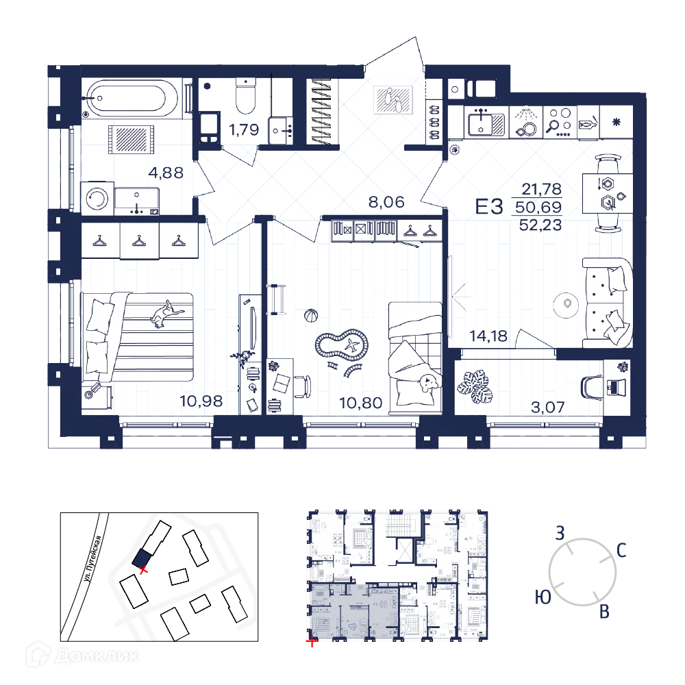 Фото квартиры в ЖК Гармония