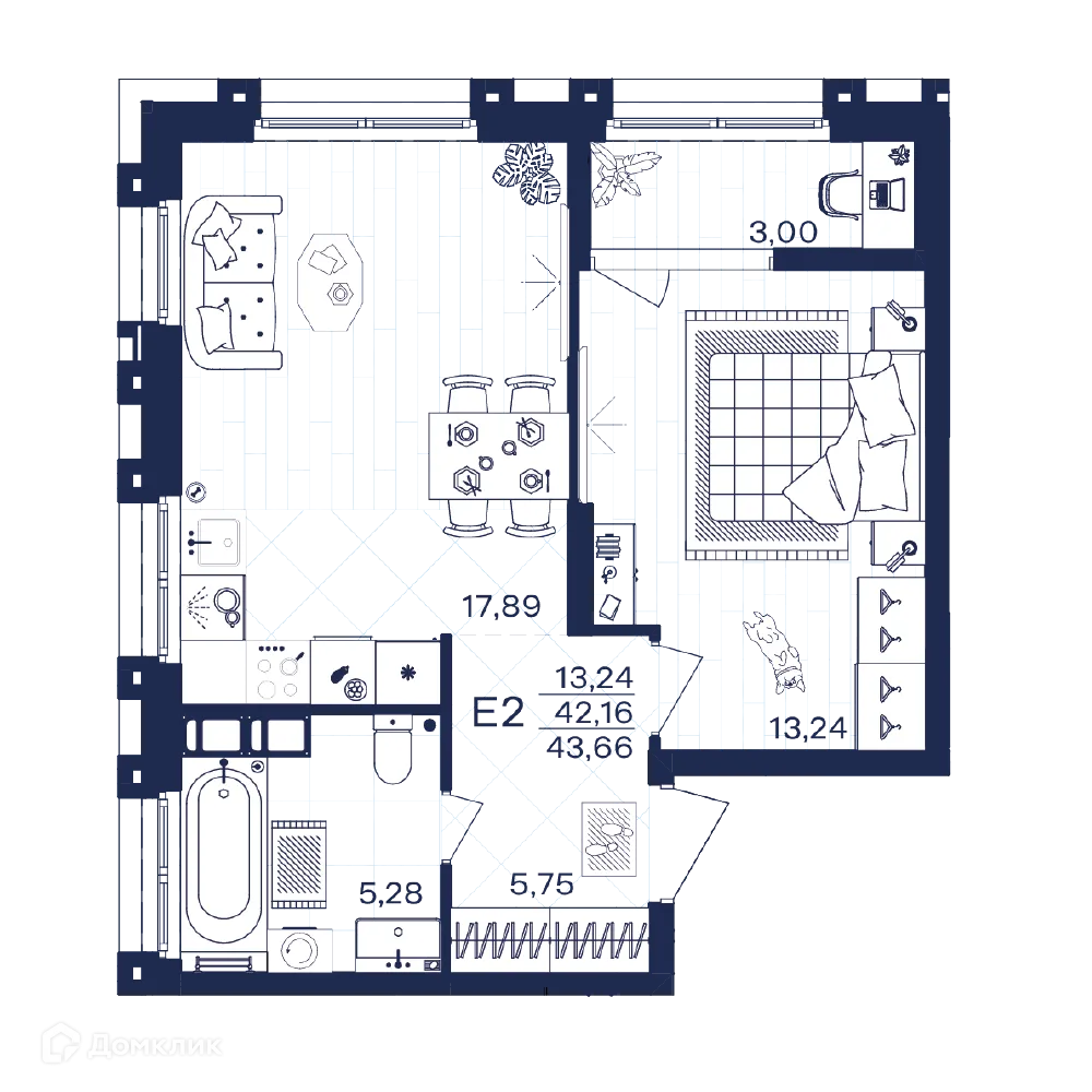 Фото квартиры в ЖК Гармония