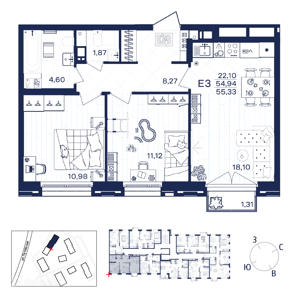 Фото квартиры в ЖК Гармония