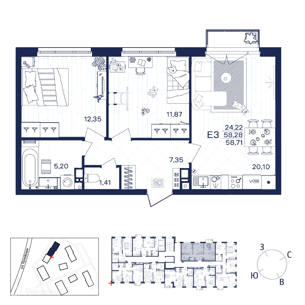 Фото квартиры в ЖК Гармония