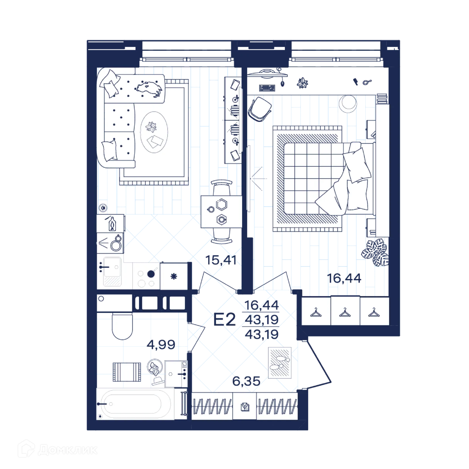 Фото квартиры в ЖК Гармония