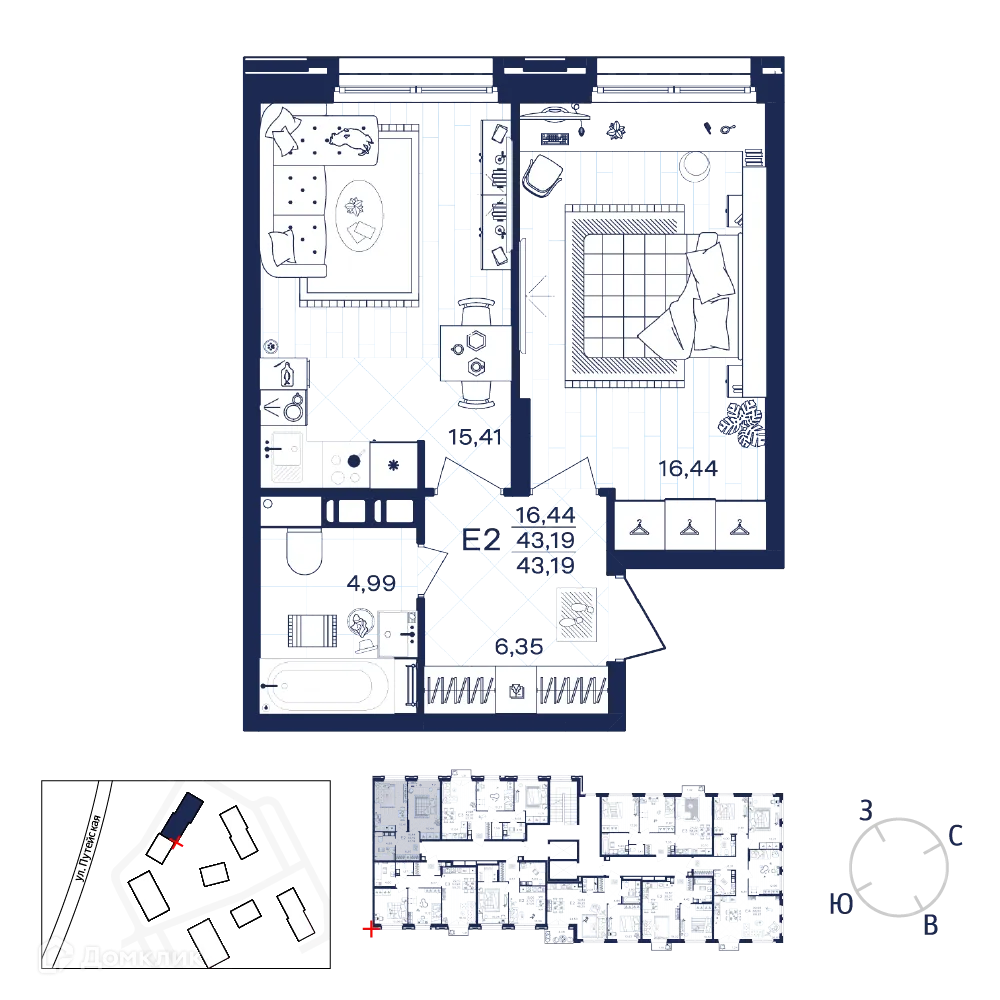 Фото квартиры в ЖК Гармония