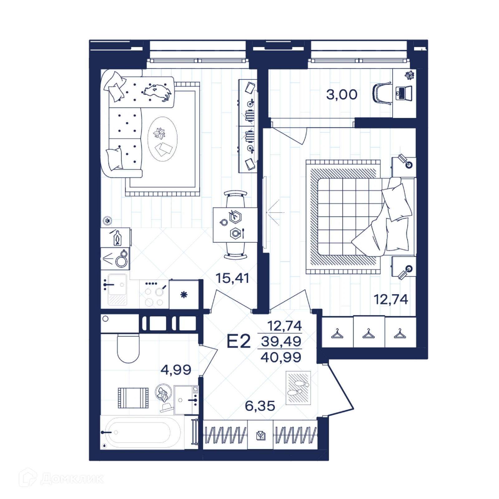 Фото квартиры в ЖК Гармония