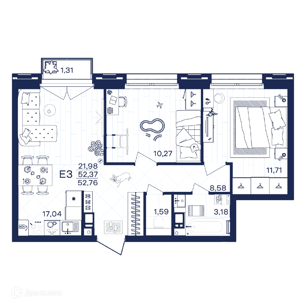 Фото квартиры в ЖК Гармония