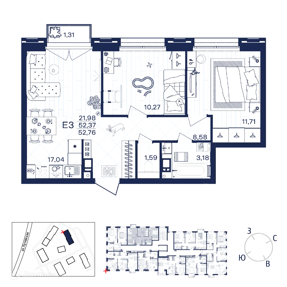 Фото квартиры в ЖК Гармония