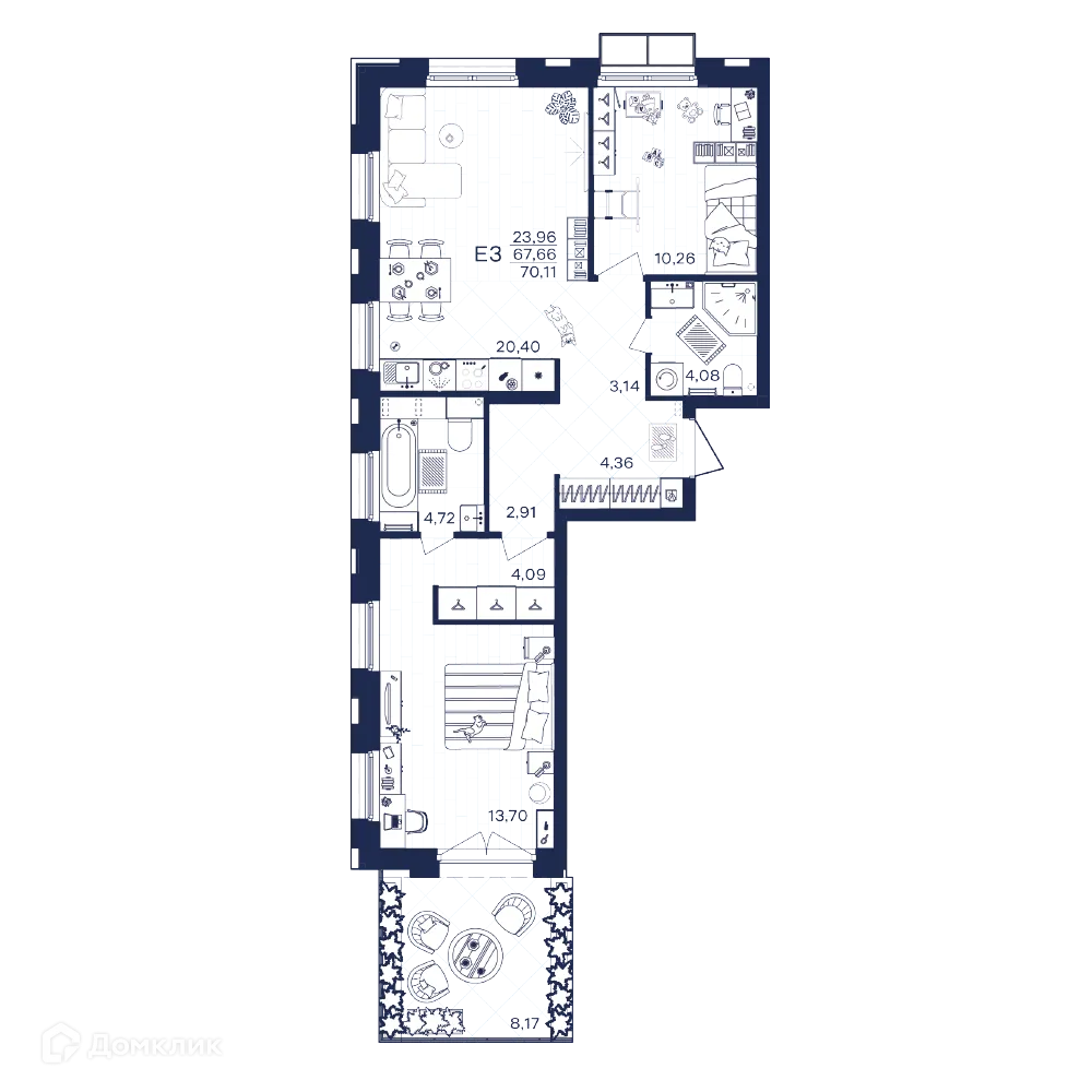 Фото квартиры в ЖК Гармония