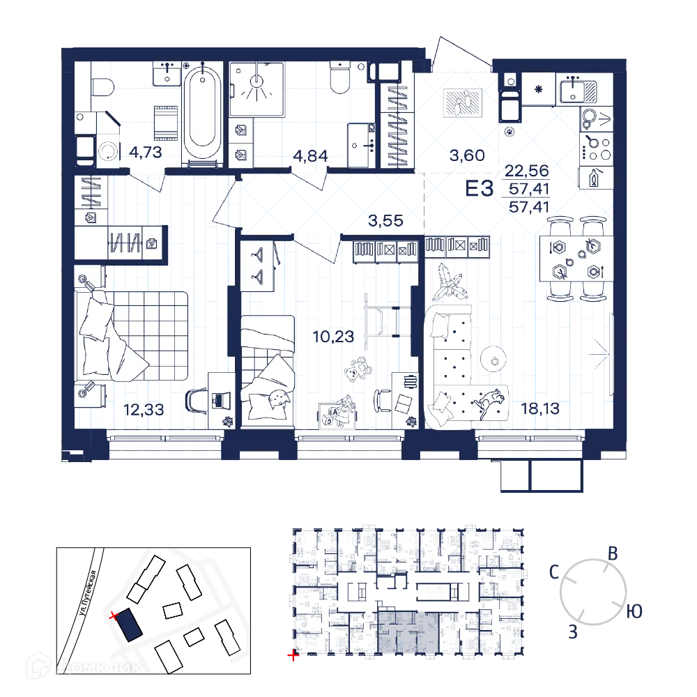 Фото квартиры в ЖК Гармония
