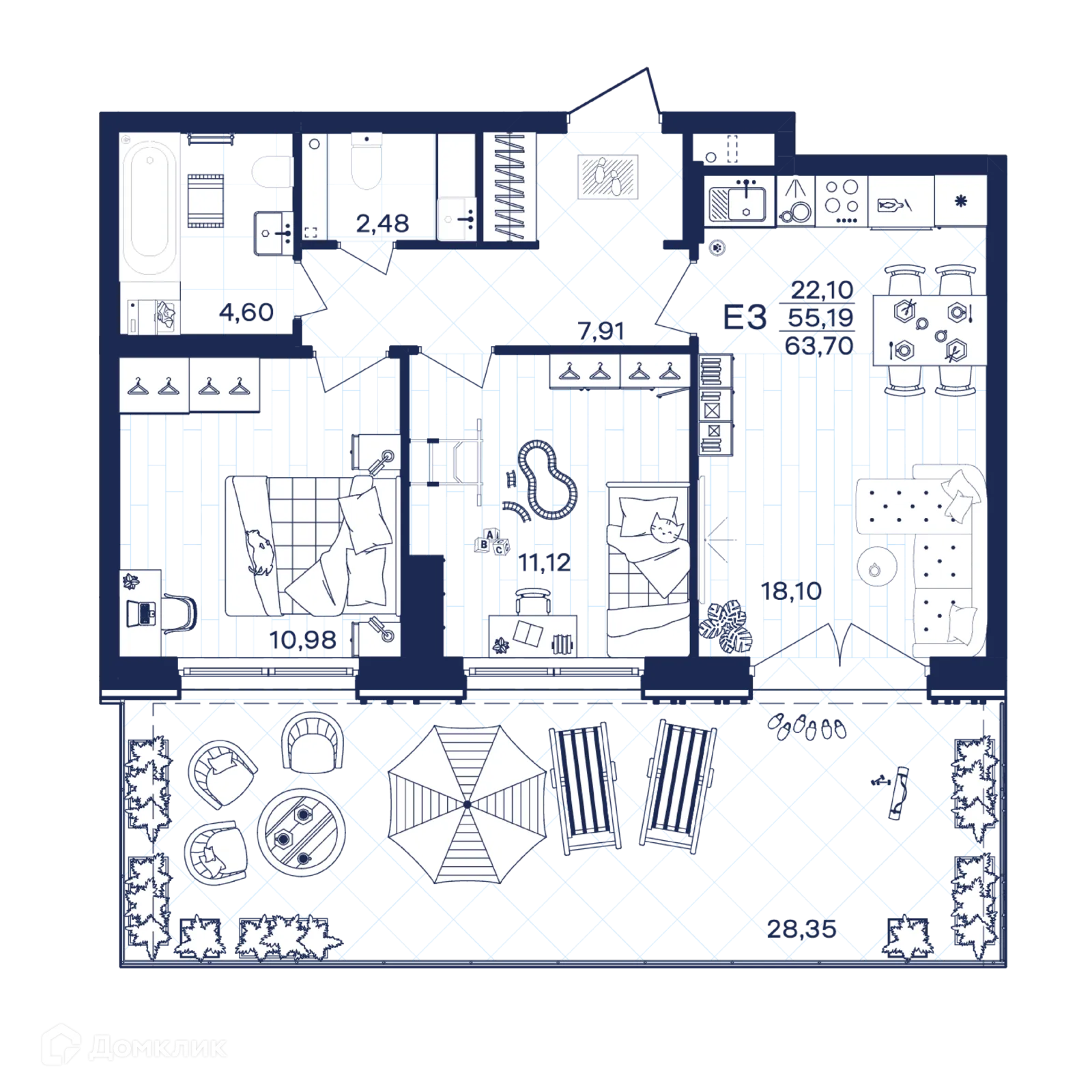 Фото квартиры в ЖК Гармония