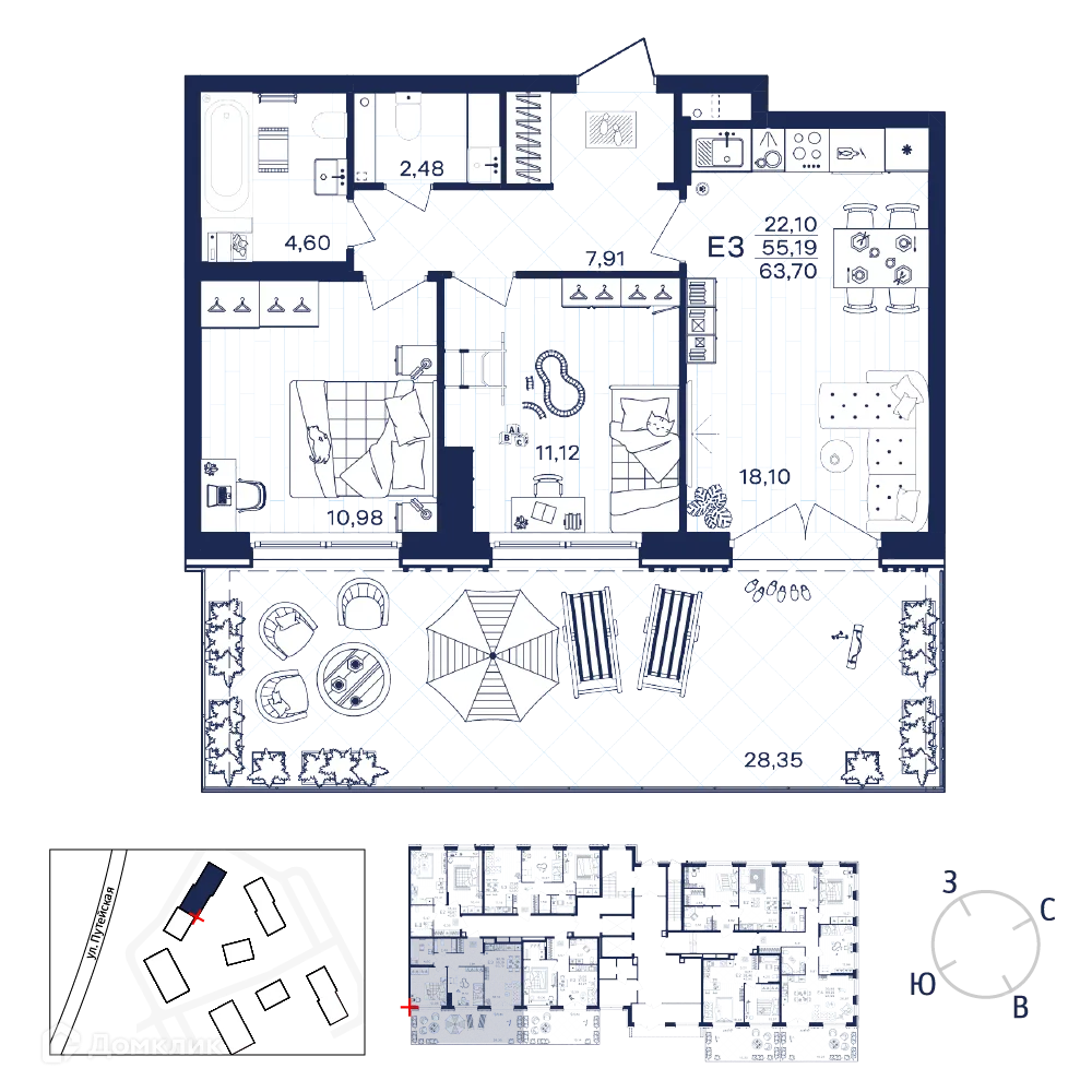 Фото квартиры в ЖК Гармония