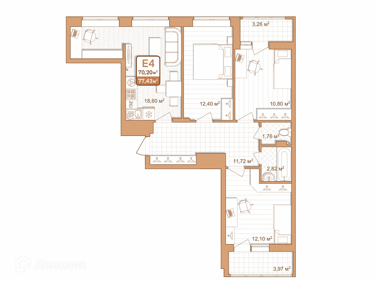 Фото квартиры в ЖК "Кулик"