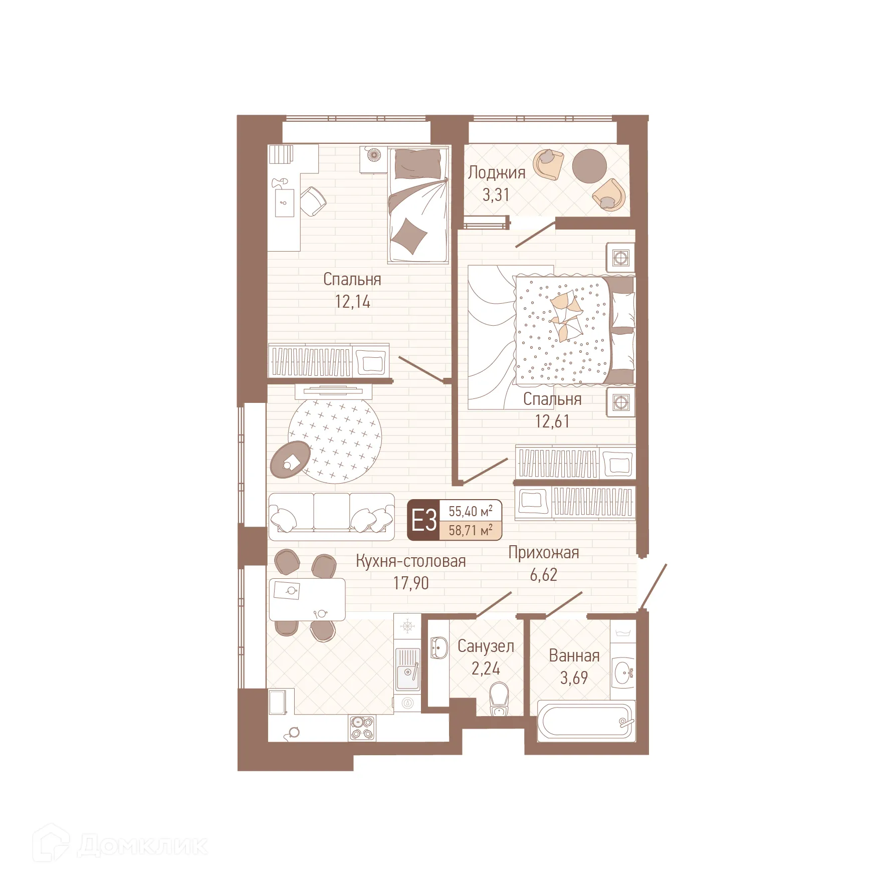 Фото квартиры в ЖК "Кулик"