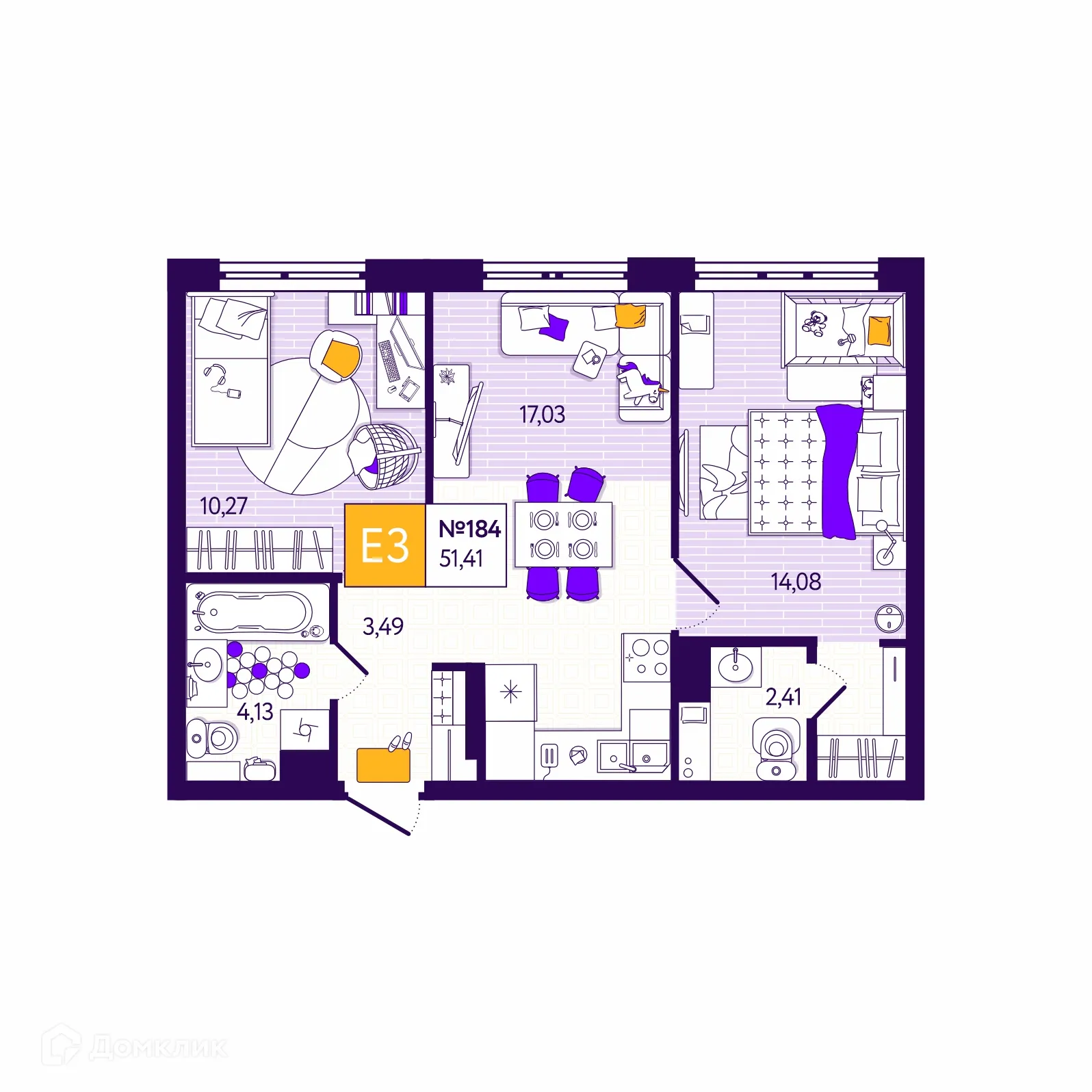 Фото квартиры в ЖК ВСЁ И СРАЗУ