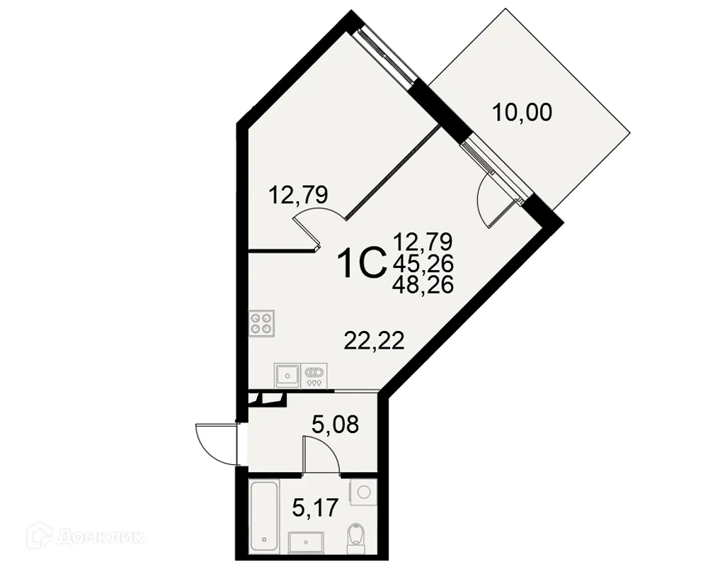 Фото квартиры в ЖК на Хлебной "Таланты"
