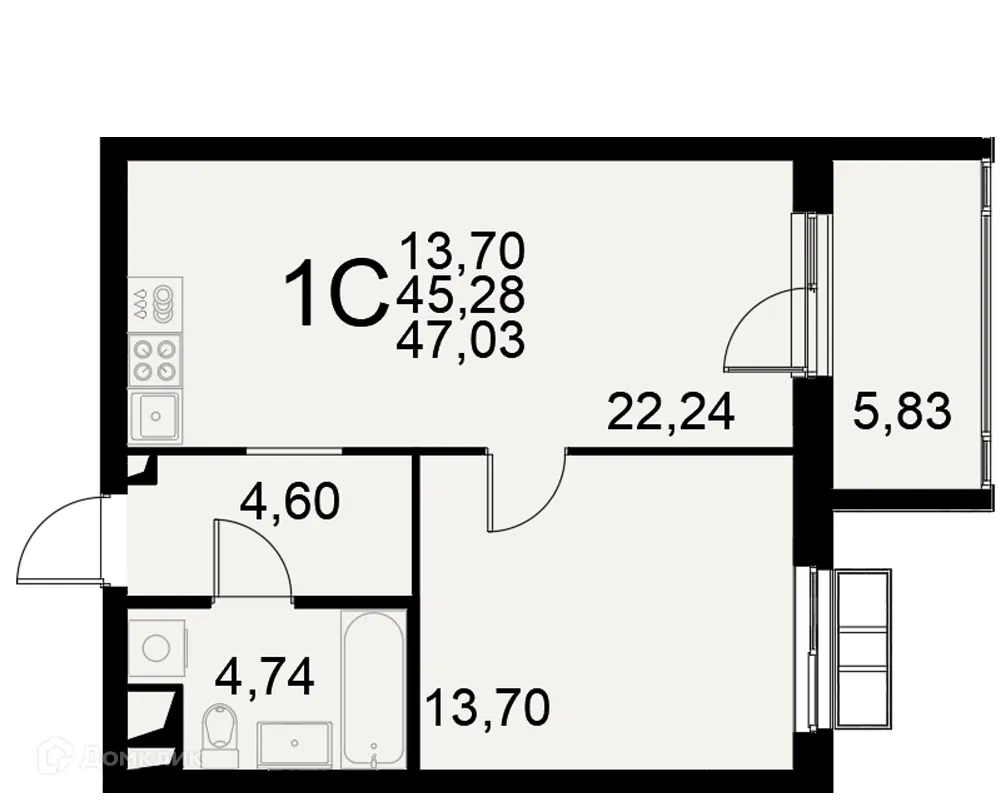 Фото квартиры в ЖК на Хлебной "Таланты"