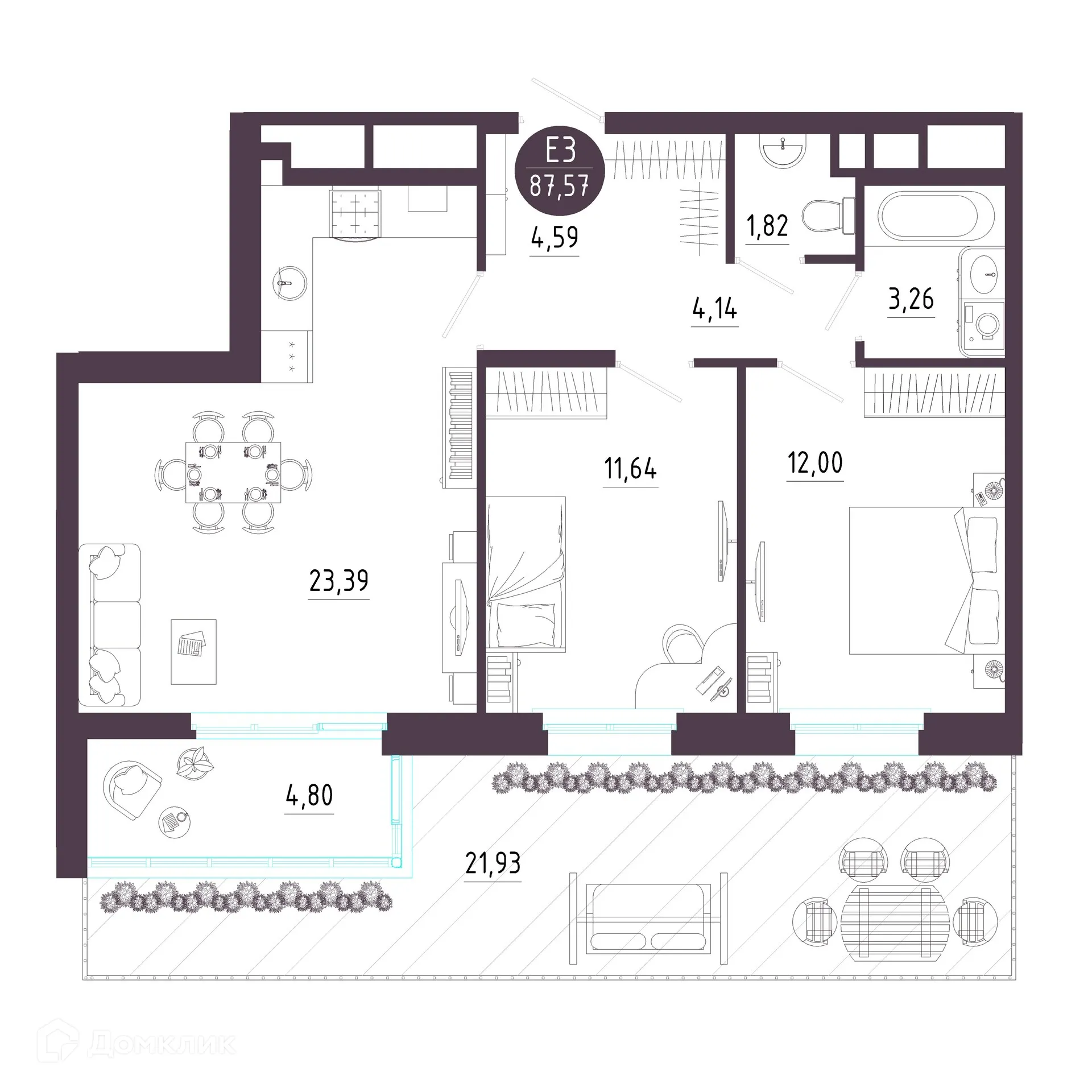 Фото квартиры в ЖК "Пряничная слобода"