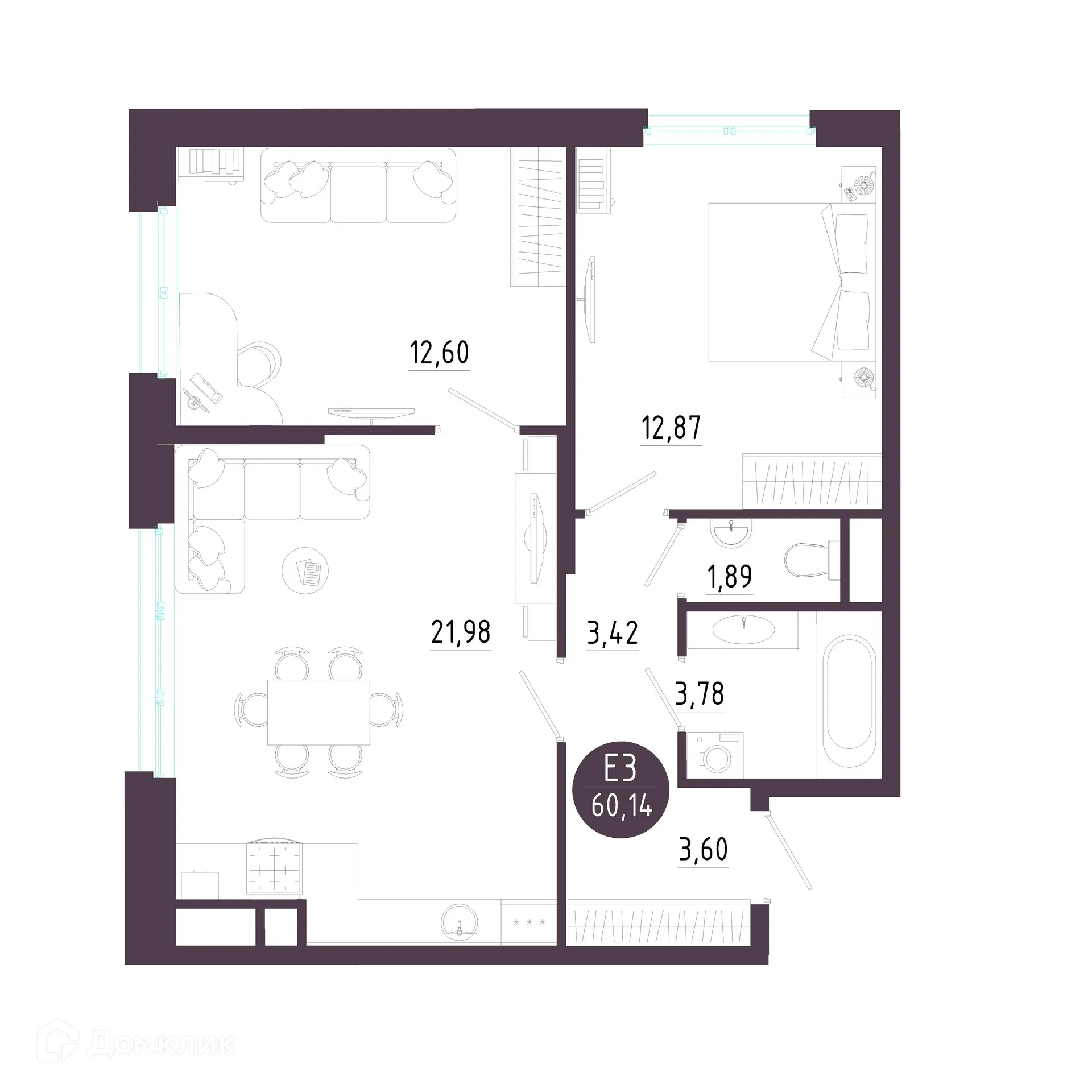 Фото квартиры в ЖК "Пряничная слобода"