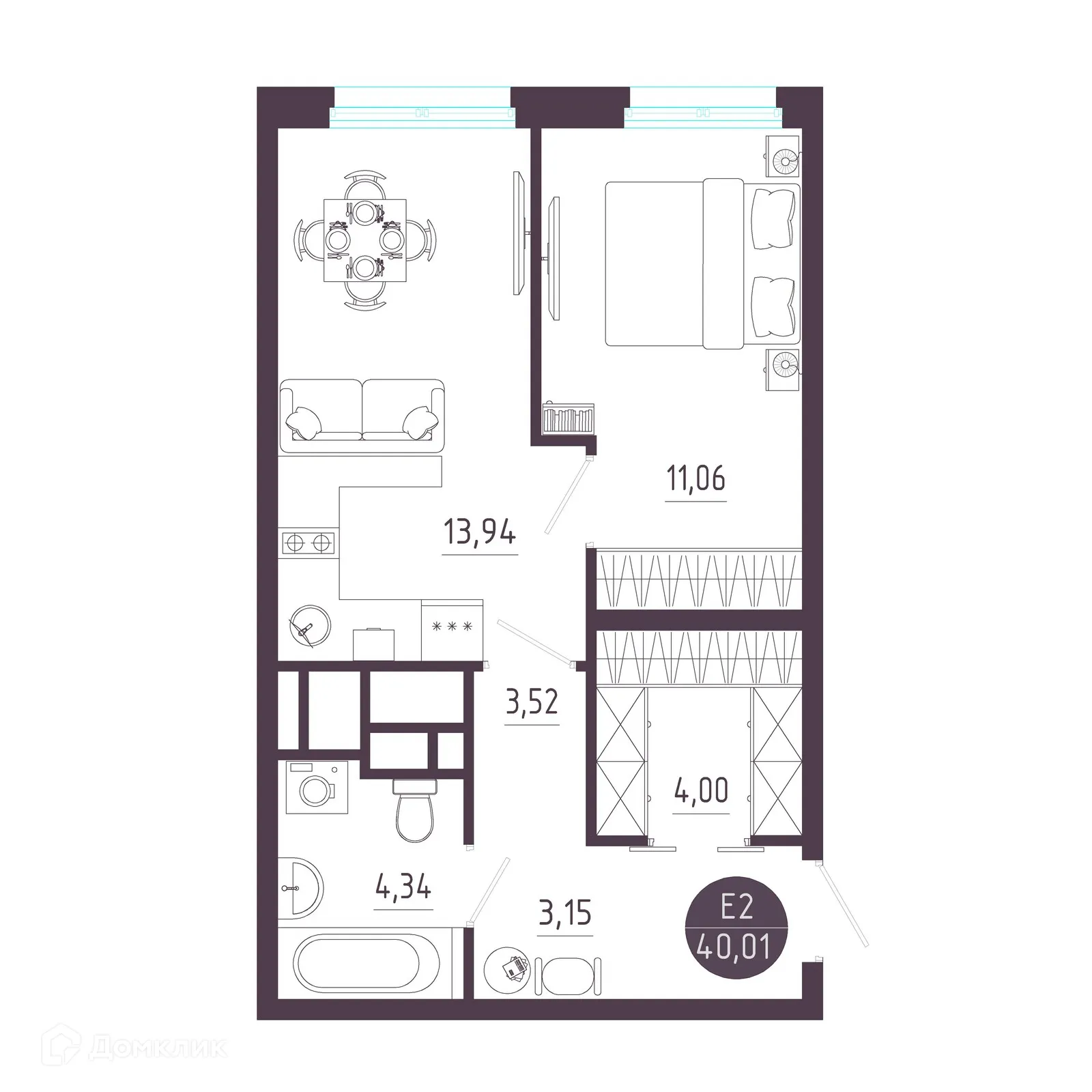 Фото квартиры в ЖК "Пряничная слобода"