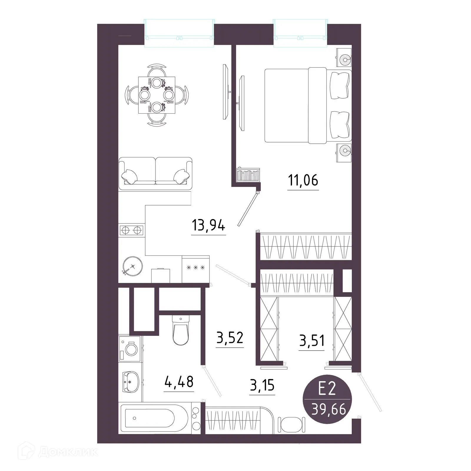 Фото квартиры в ЖК "Пряничная слобода"