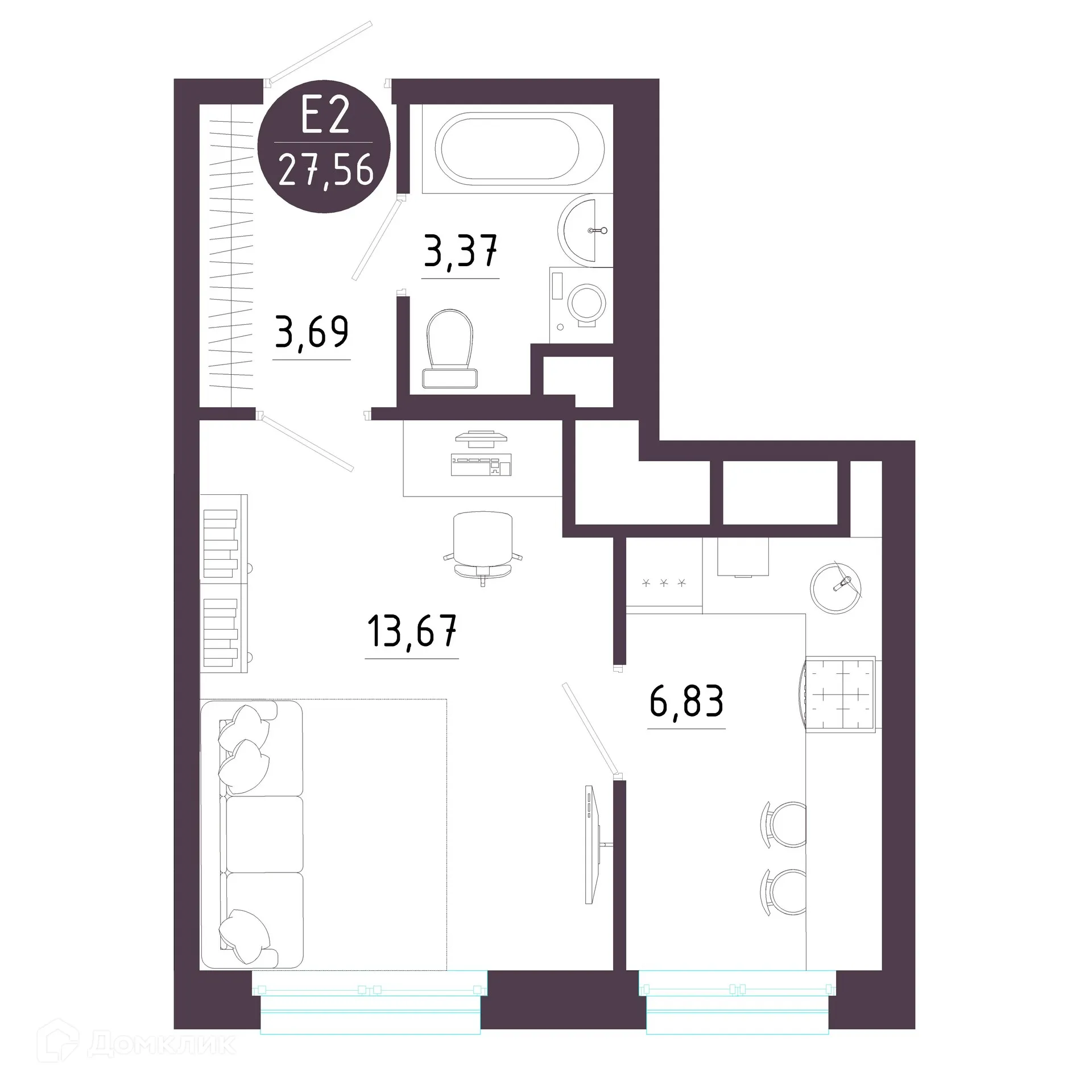 Фото квартиры в ЖК "Пряничная слобода"