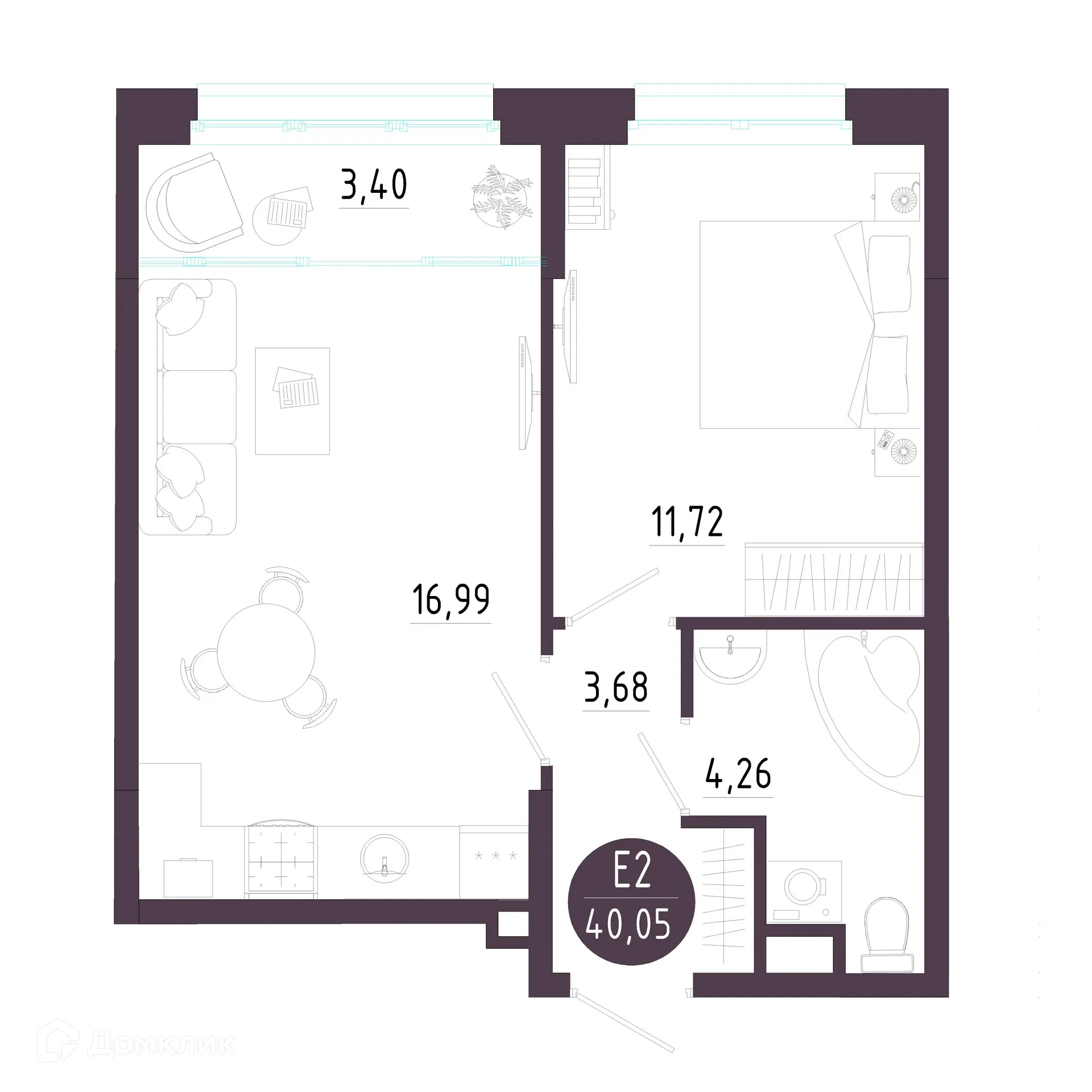 Фото квартиры в ЖК "Пряничная слобода"