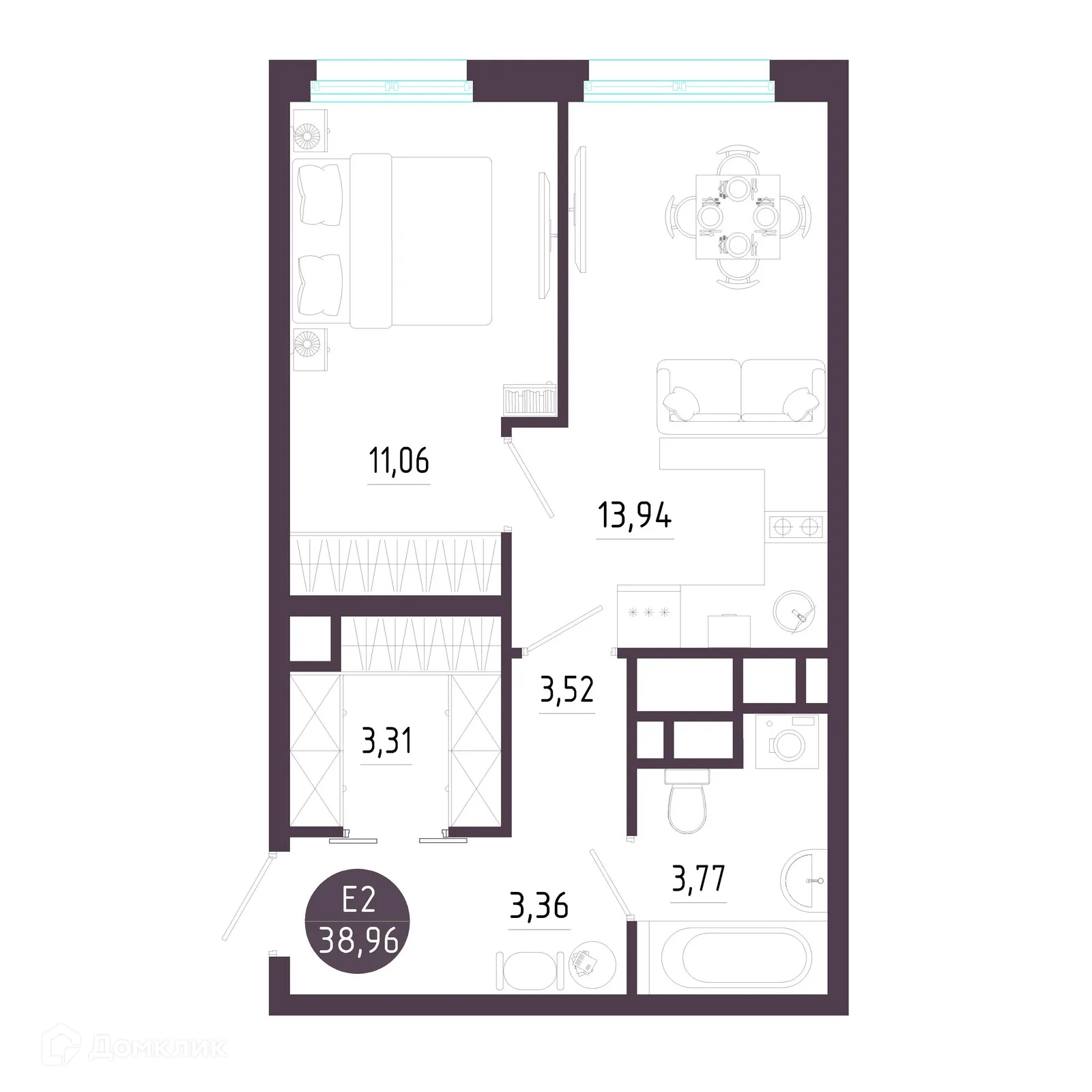 Фото квартиры в ЖК "Пряничная слобода"