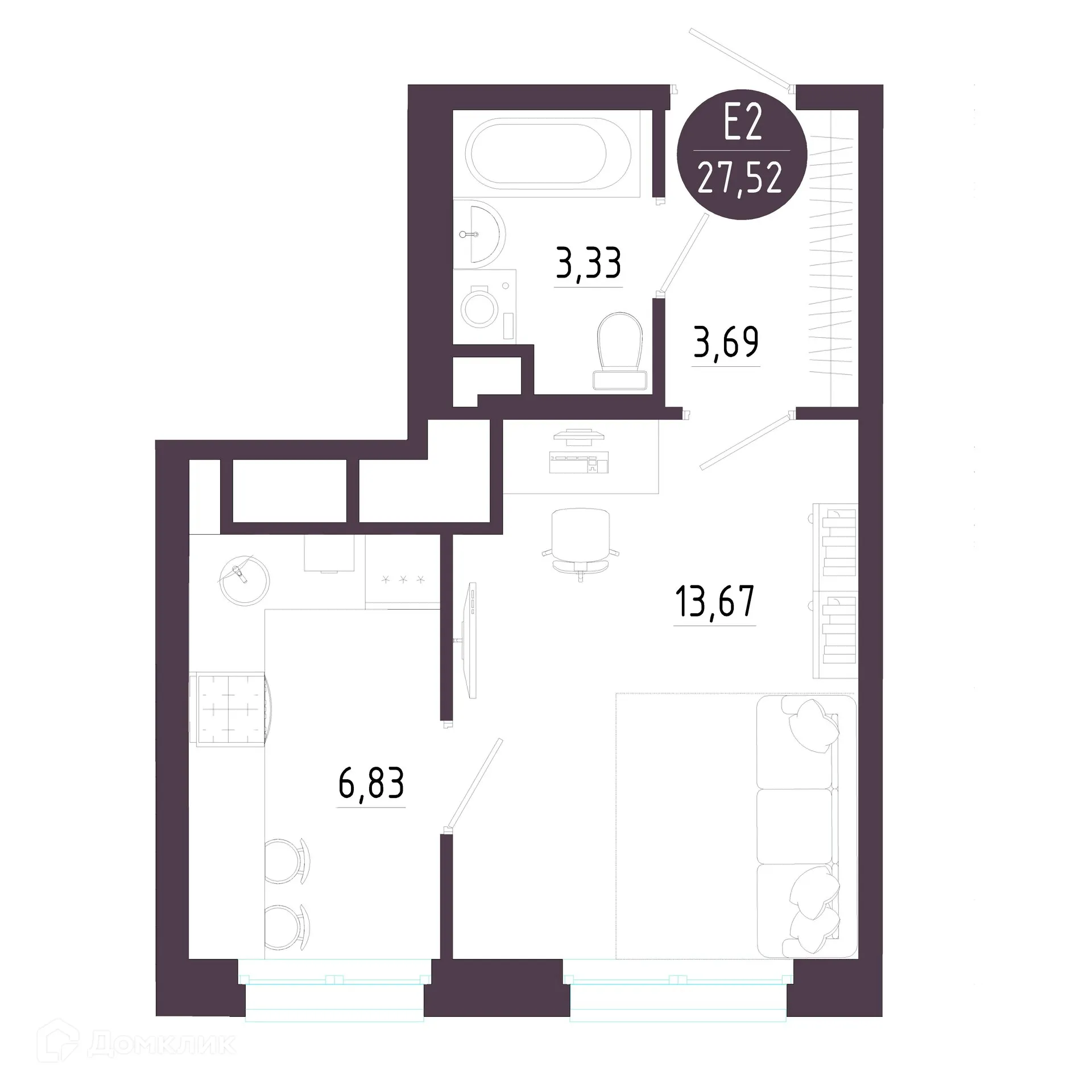 Фото квартиры в ЖК "Пряничная слобода"