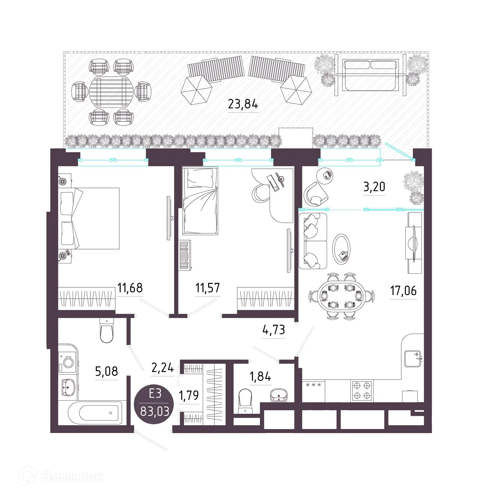 Фото квартиры в ЖК "Пряничная слобода"