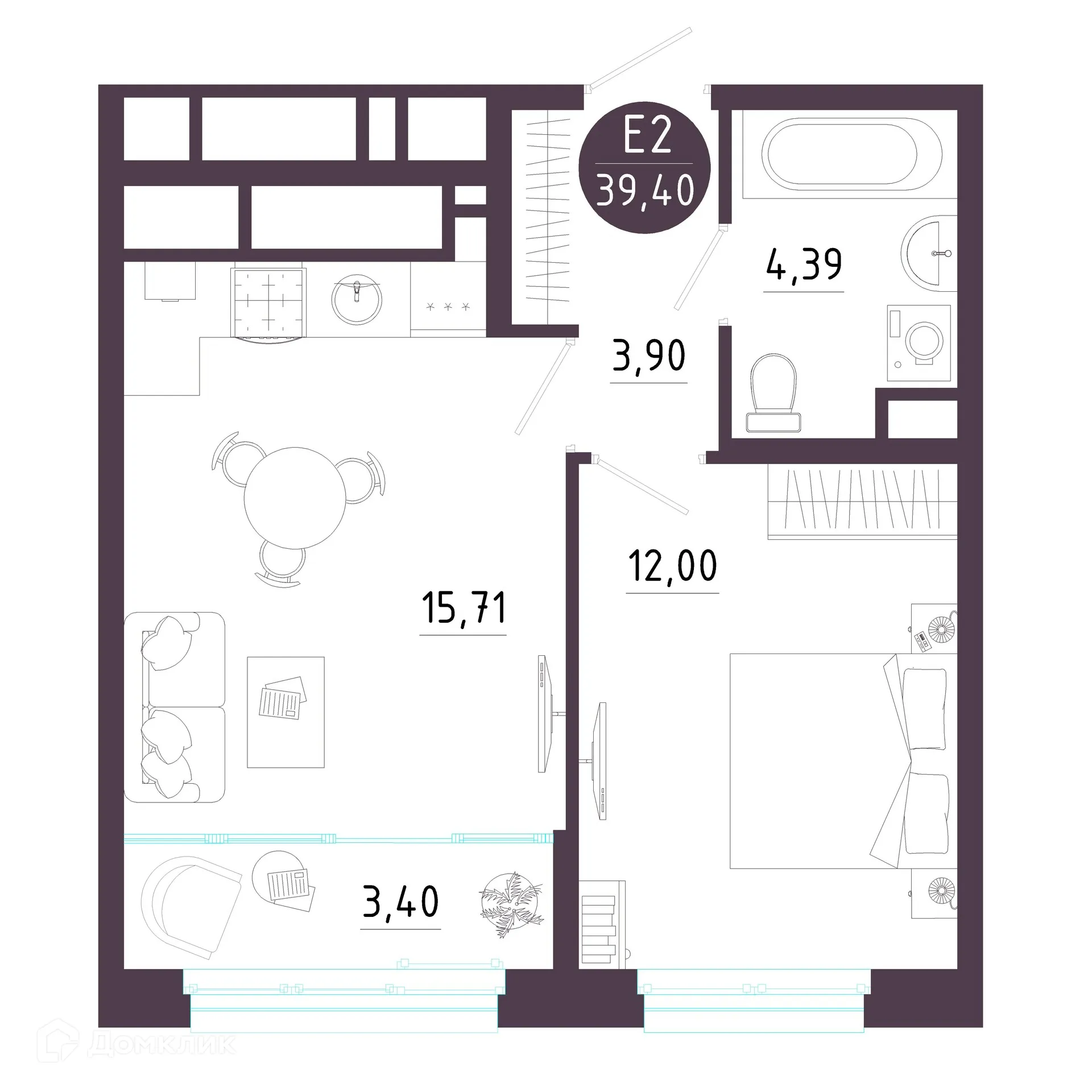 Фото квартиры в ЖК "Пряничная слобода"
