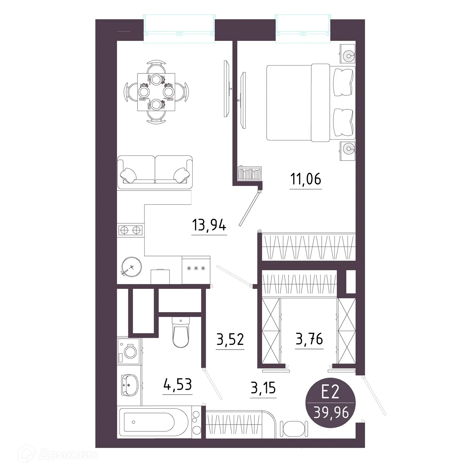 Фото квартиры в ЖК "Пряничная слобода"