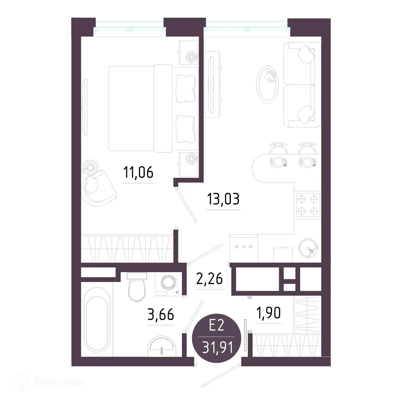 Фото квартиры в ЖК "Пряничная слобода"