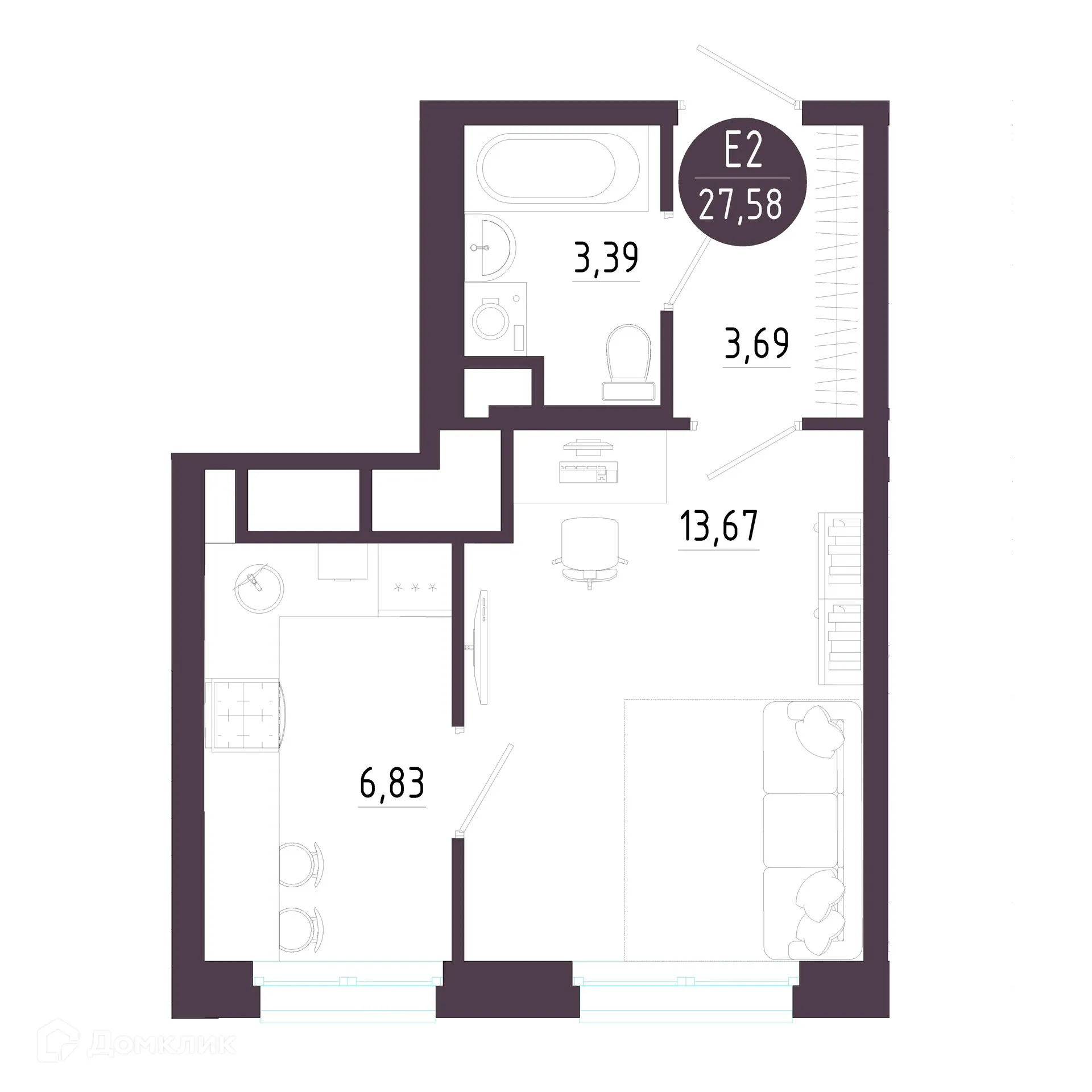 Фото квартиры в ЖК "Пряничная слобода"