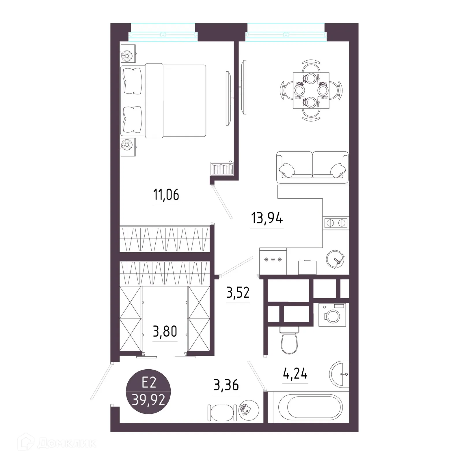 Фото квартиры в ЖК "Пряничная слобода"
