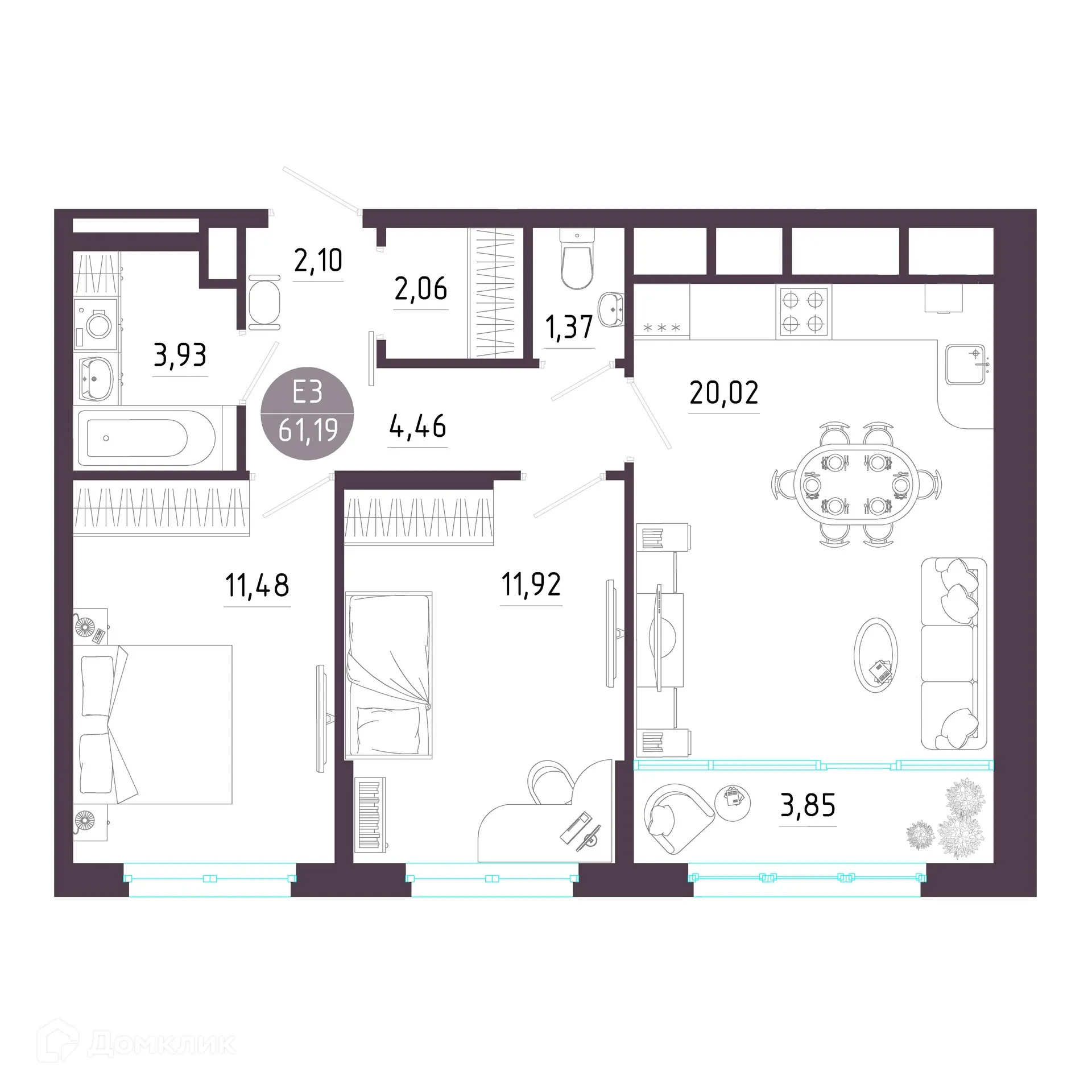 Фото квартиры в ЖК "Пряничная слобода"