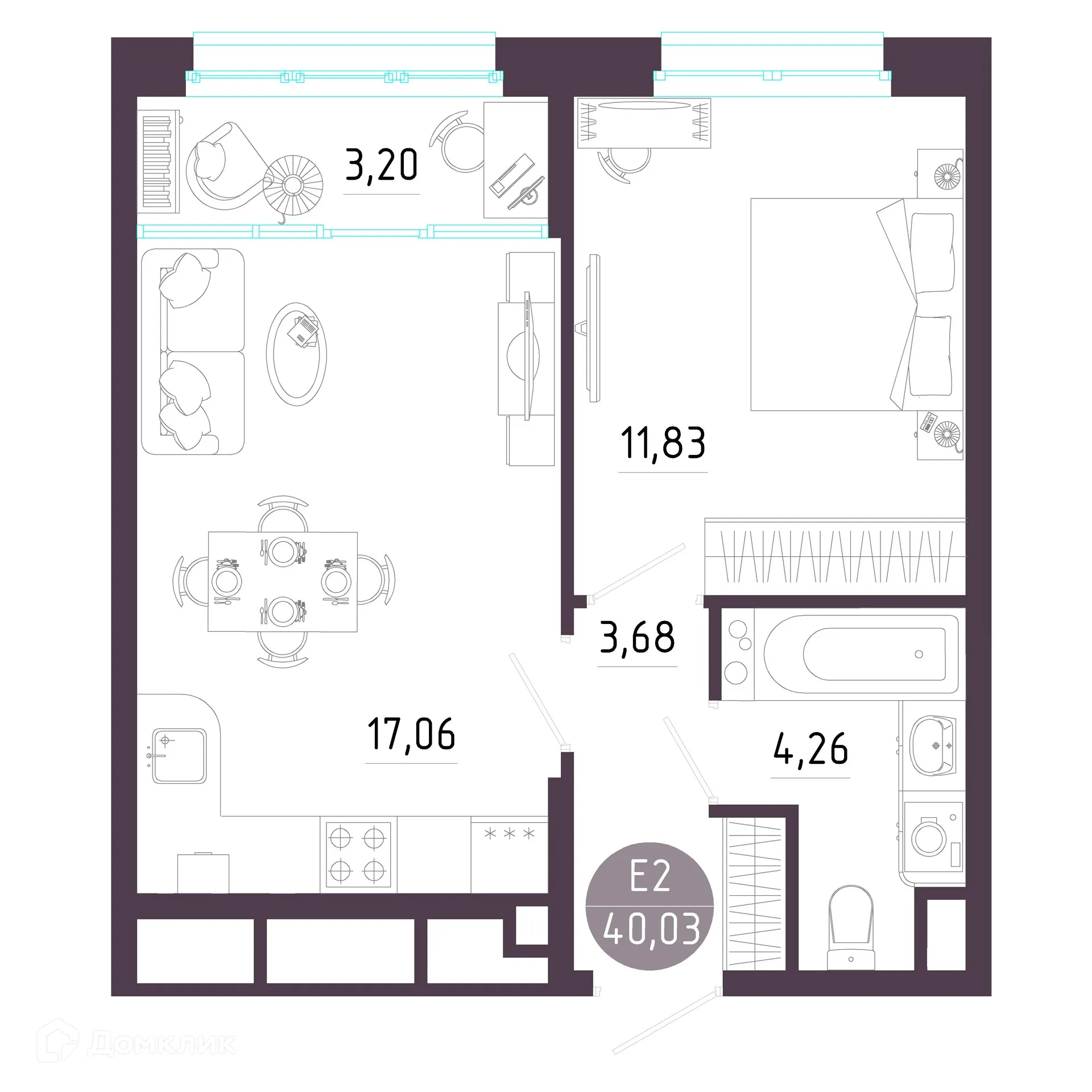 Фото квартиры в ЖК "Пряничная слобода"