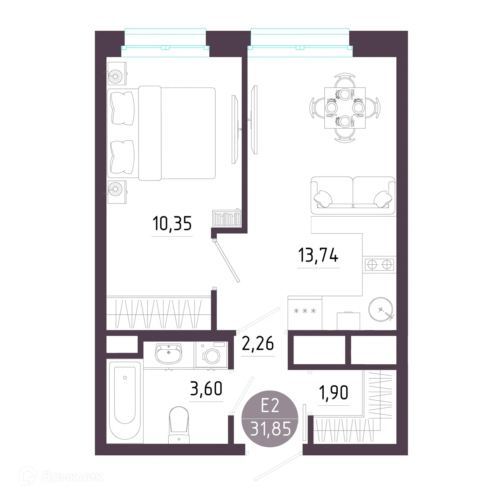 Фото квартиры в ЖК "Пряничная слобода"