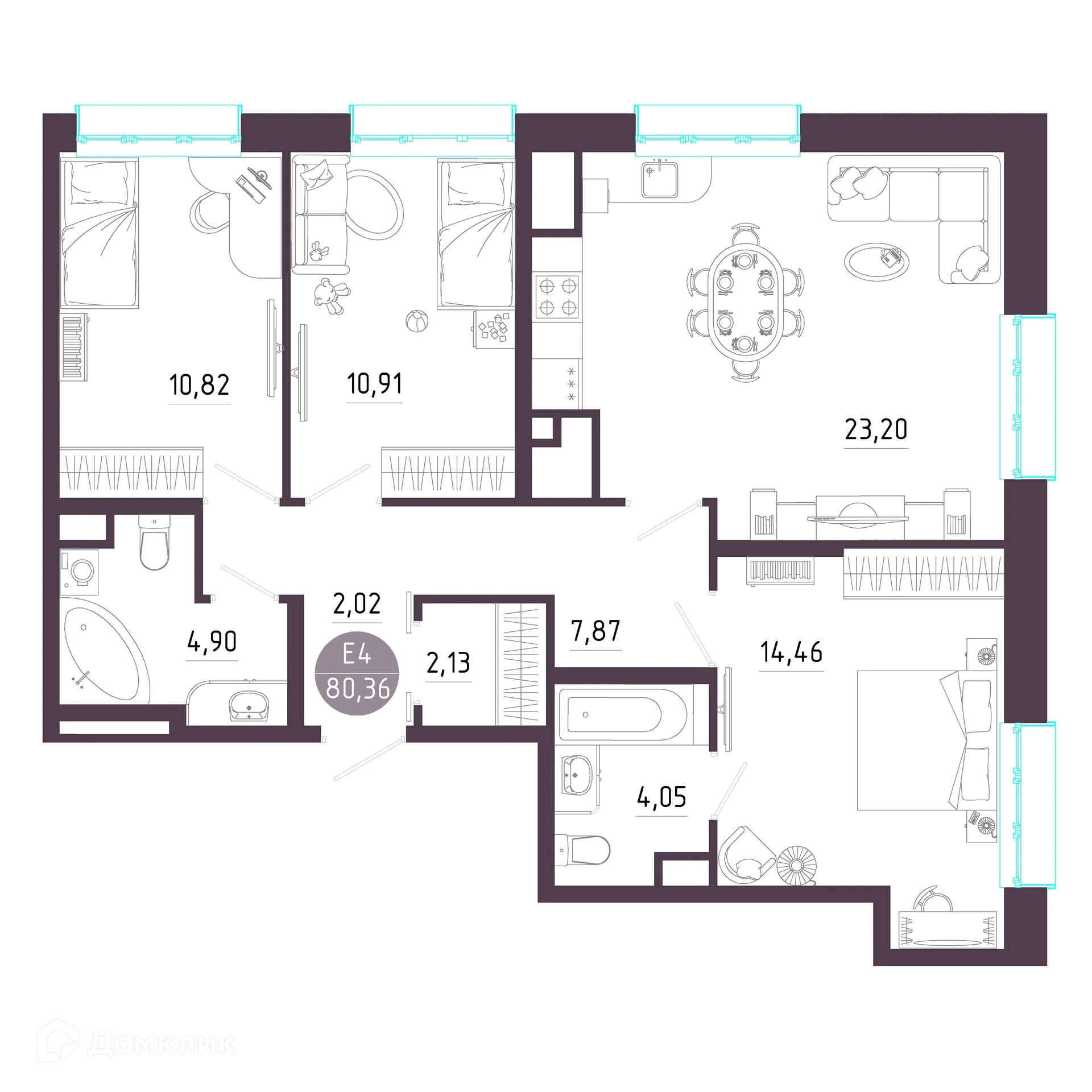 Фото квартиры в ЖК "Пряничная слобода"