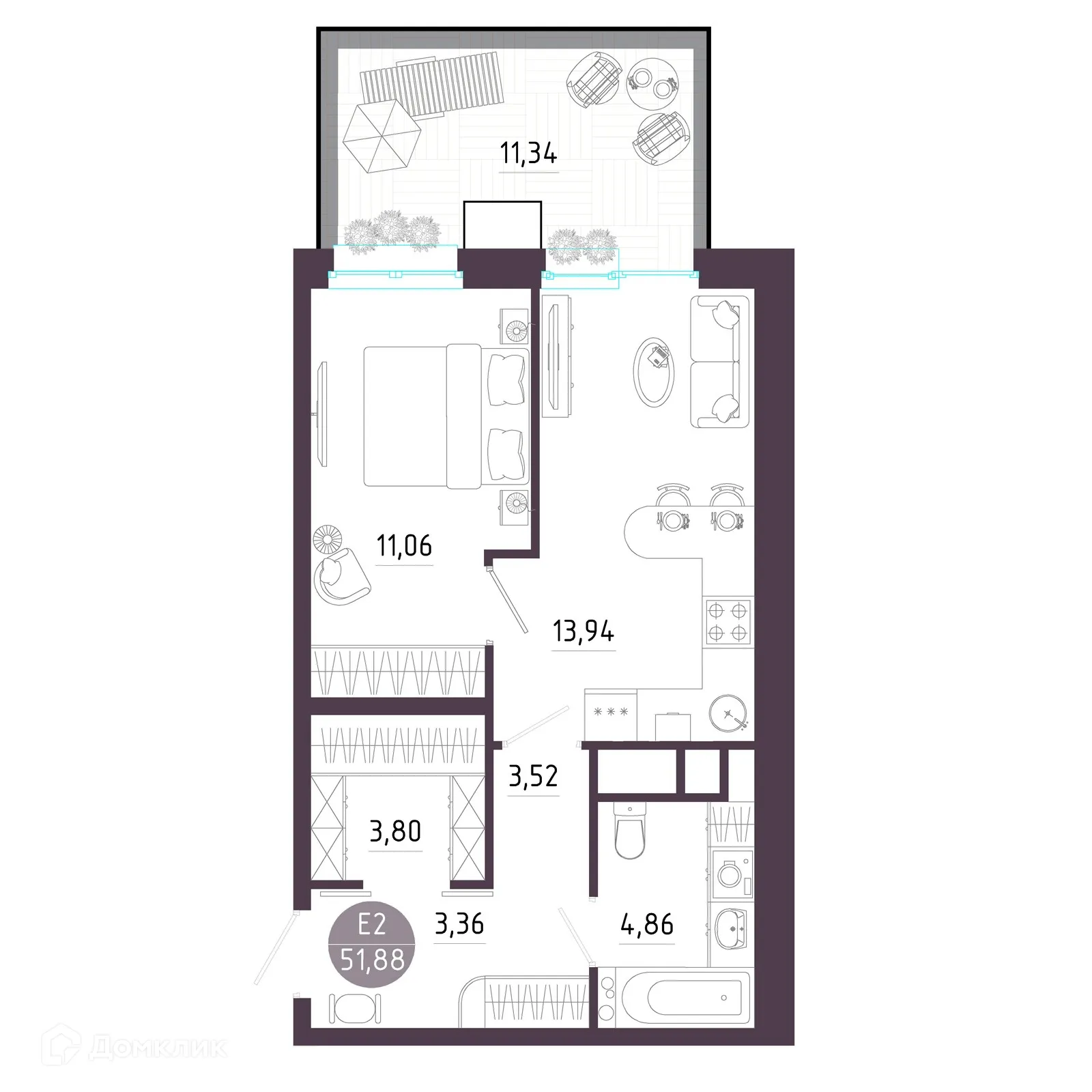 Фото квартиры в ЖК "Пряничная слобода"