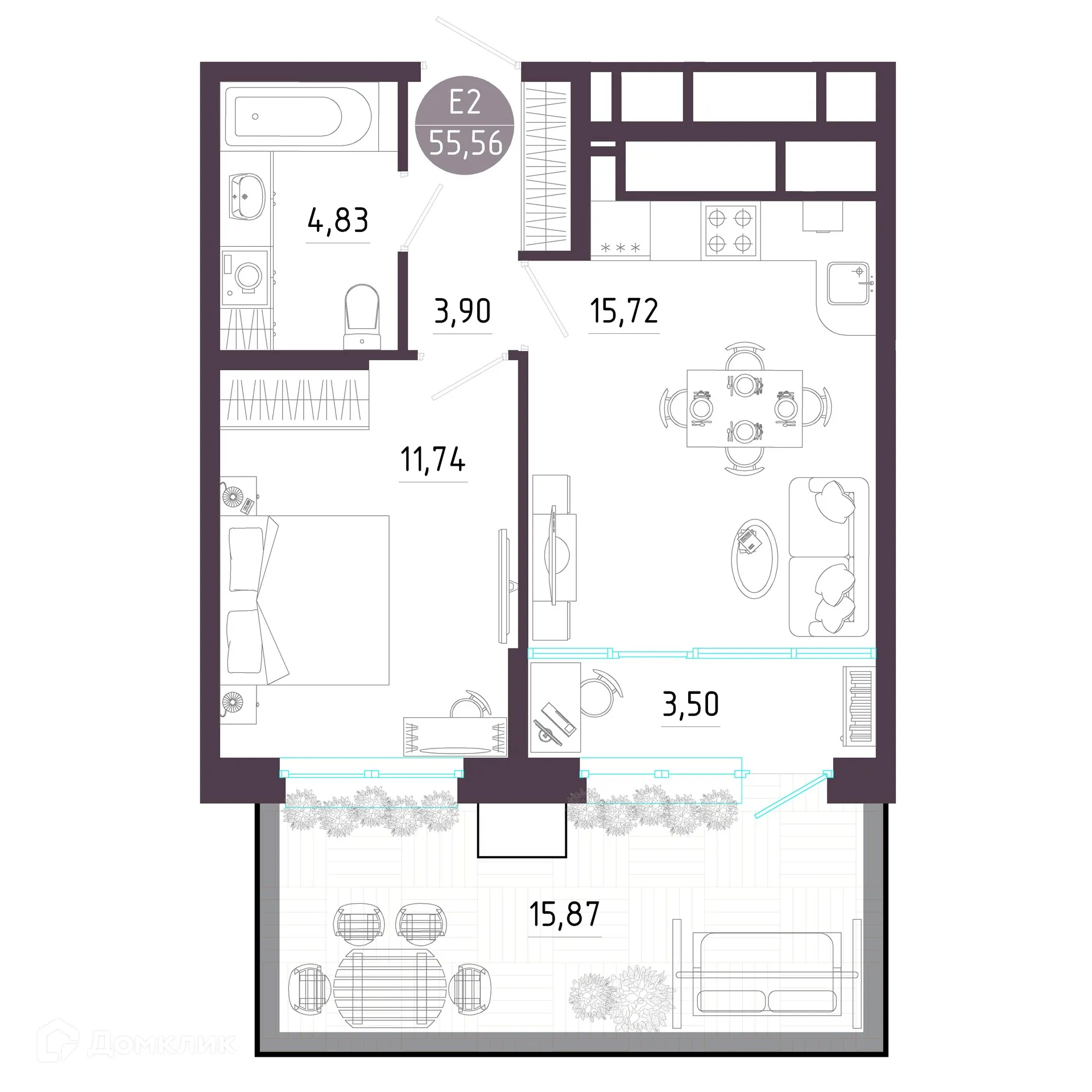 Фото квартиры в ЖК "Пряничная слобода"