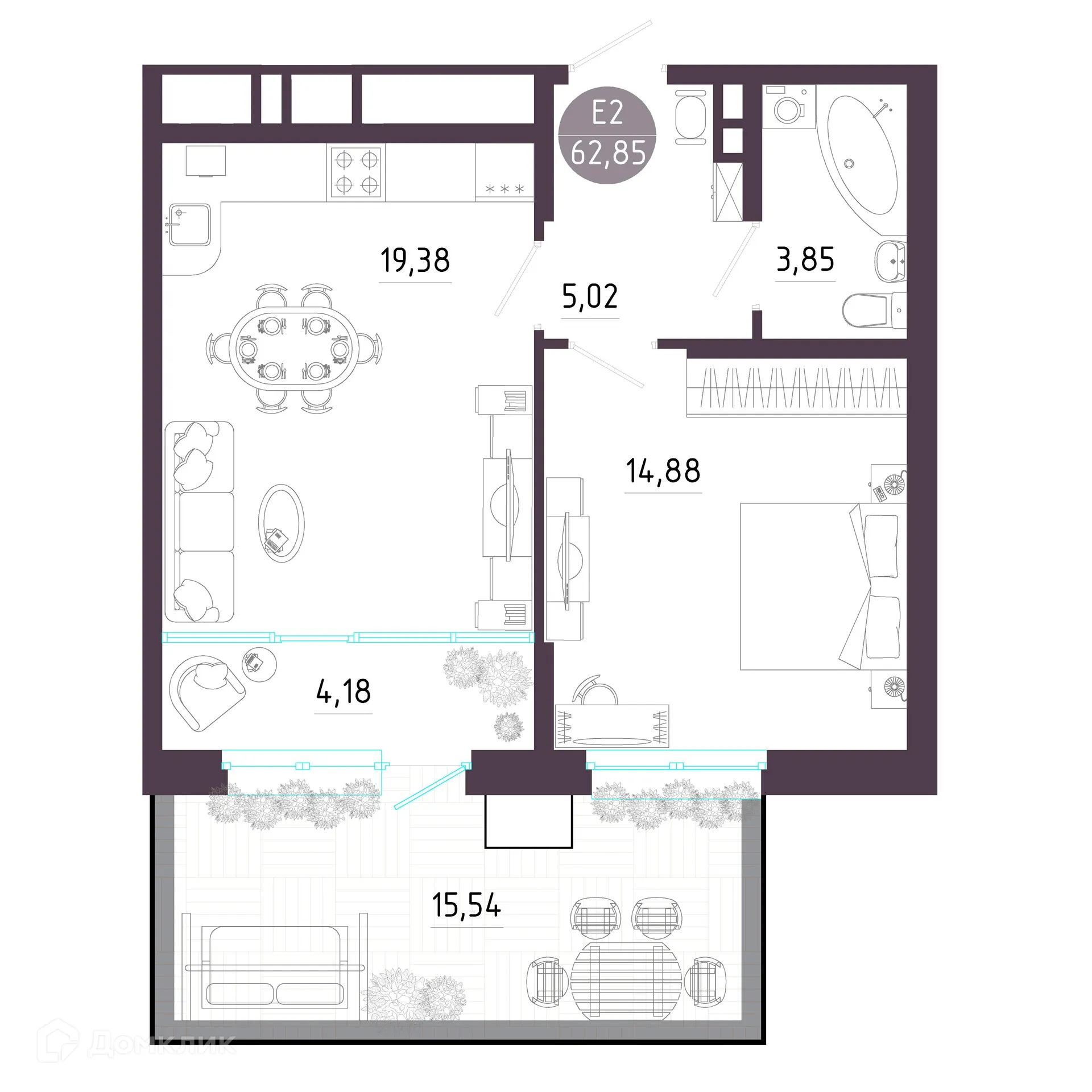 Фото квартиры в ЖК "Пряничная слобода"