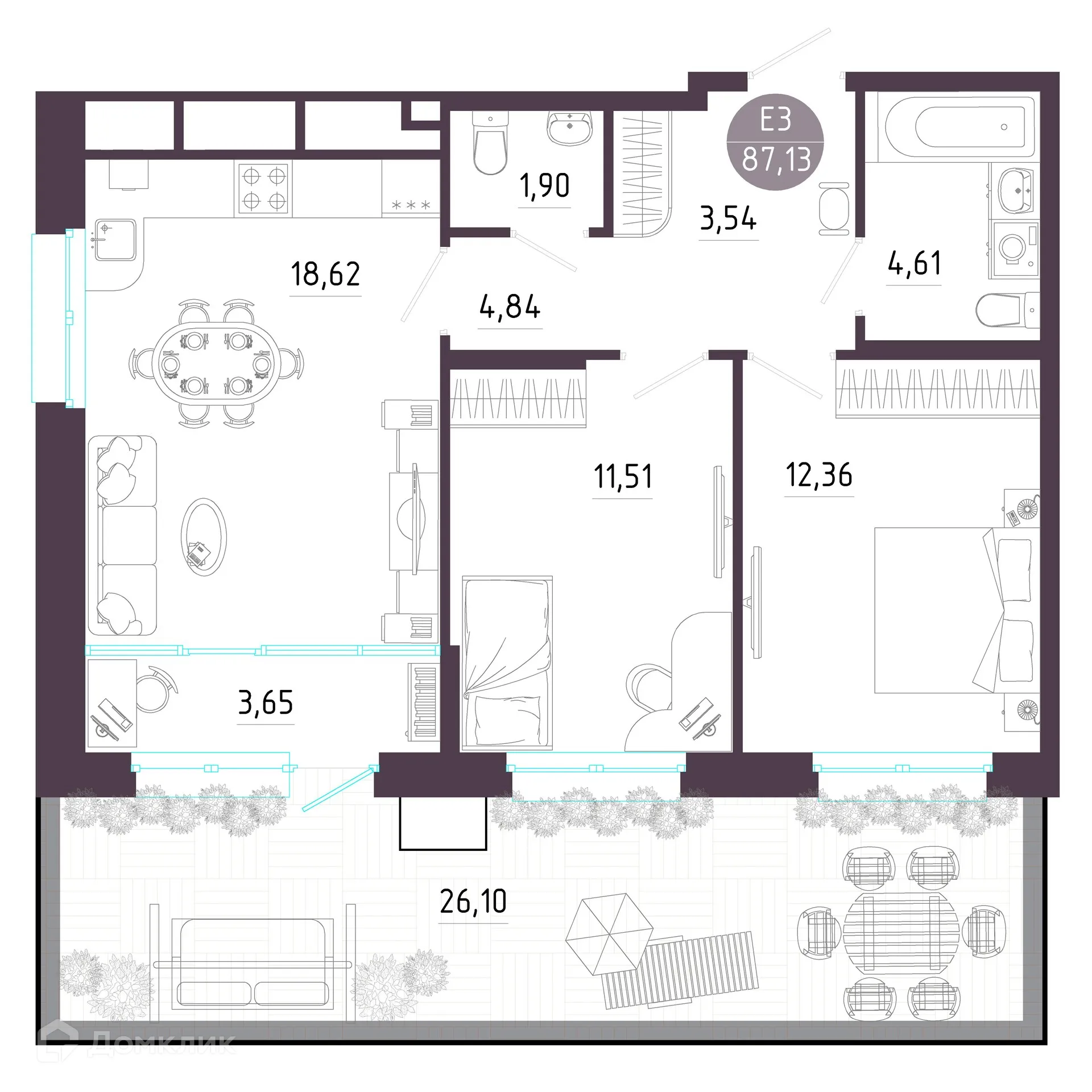 Фото квартиры в ЖК "Пряничная слобода"